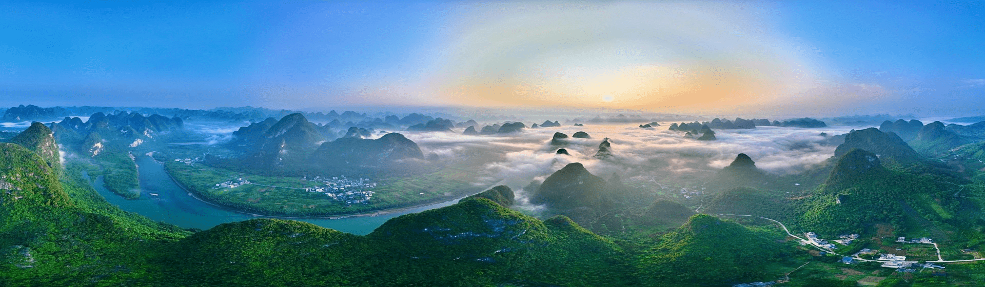 China highlights tour Guilin Li River landscape