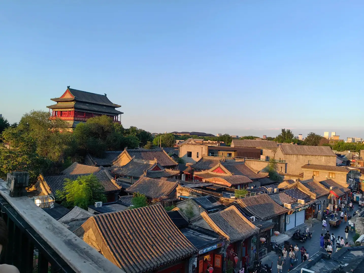 Historic streets and hotels in Dongcheng District, central Beijing