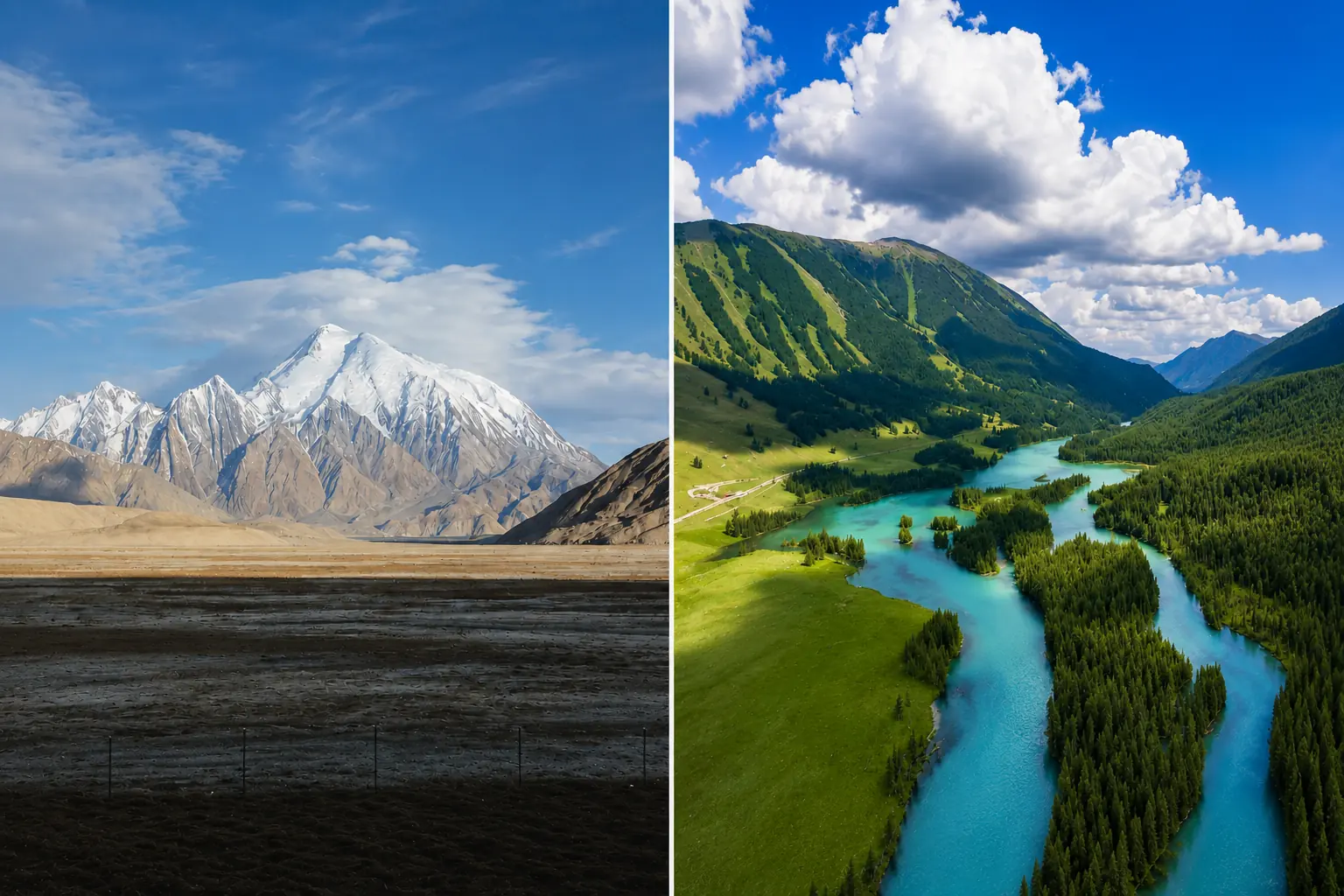 Northern and Southern Xinjiang travel regions