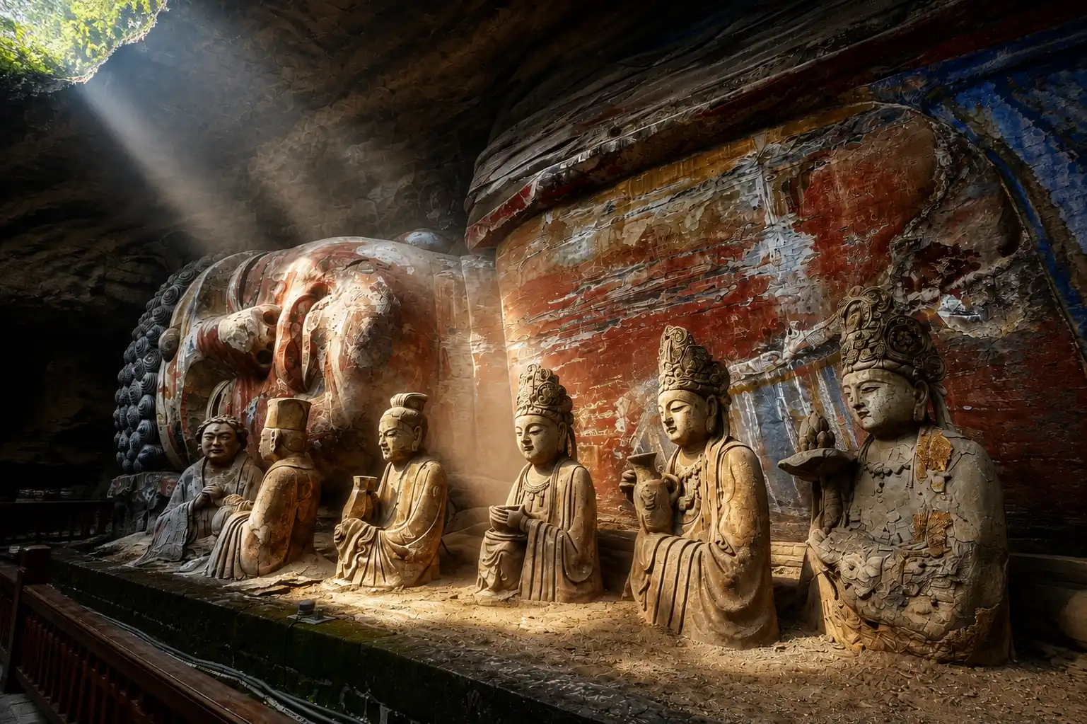 Dazu Rock Carvings near Chongqing China