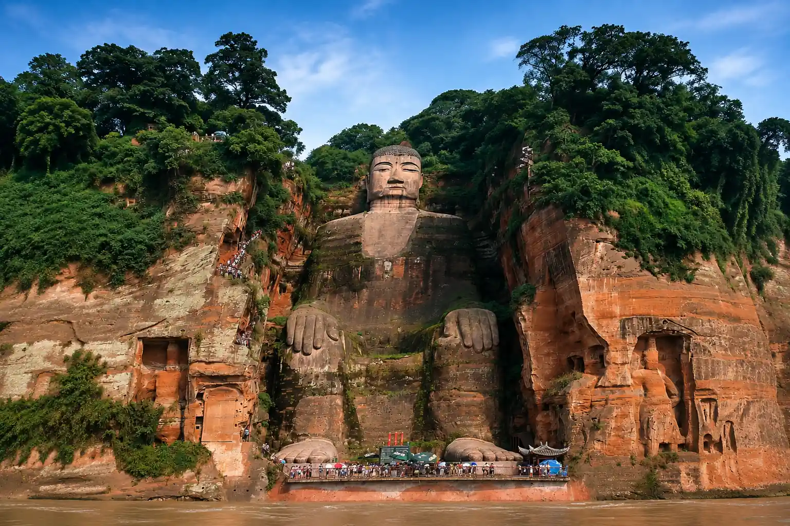 Leshan Giant Buddha in Sichuan China
