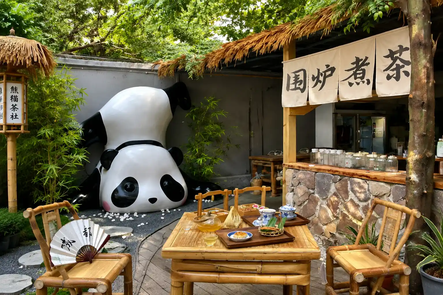 Chengdu giant pandas and city attractions near Chongqing