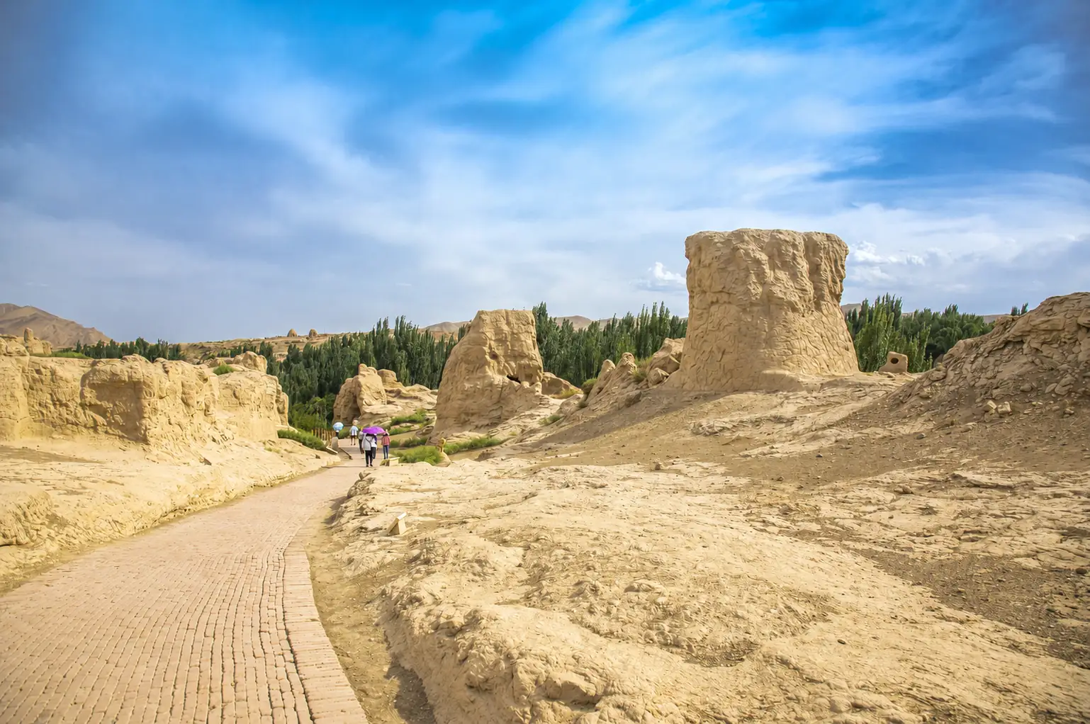 Jiaohe Ancient City near Turpan in Xinjiang