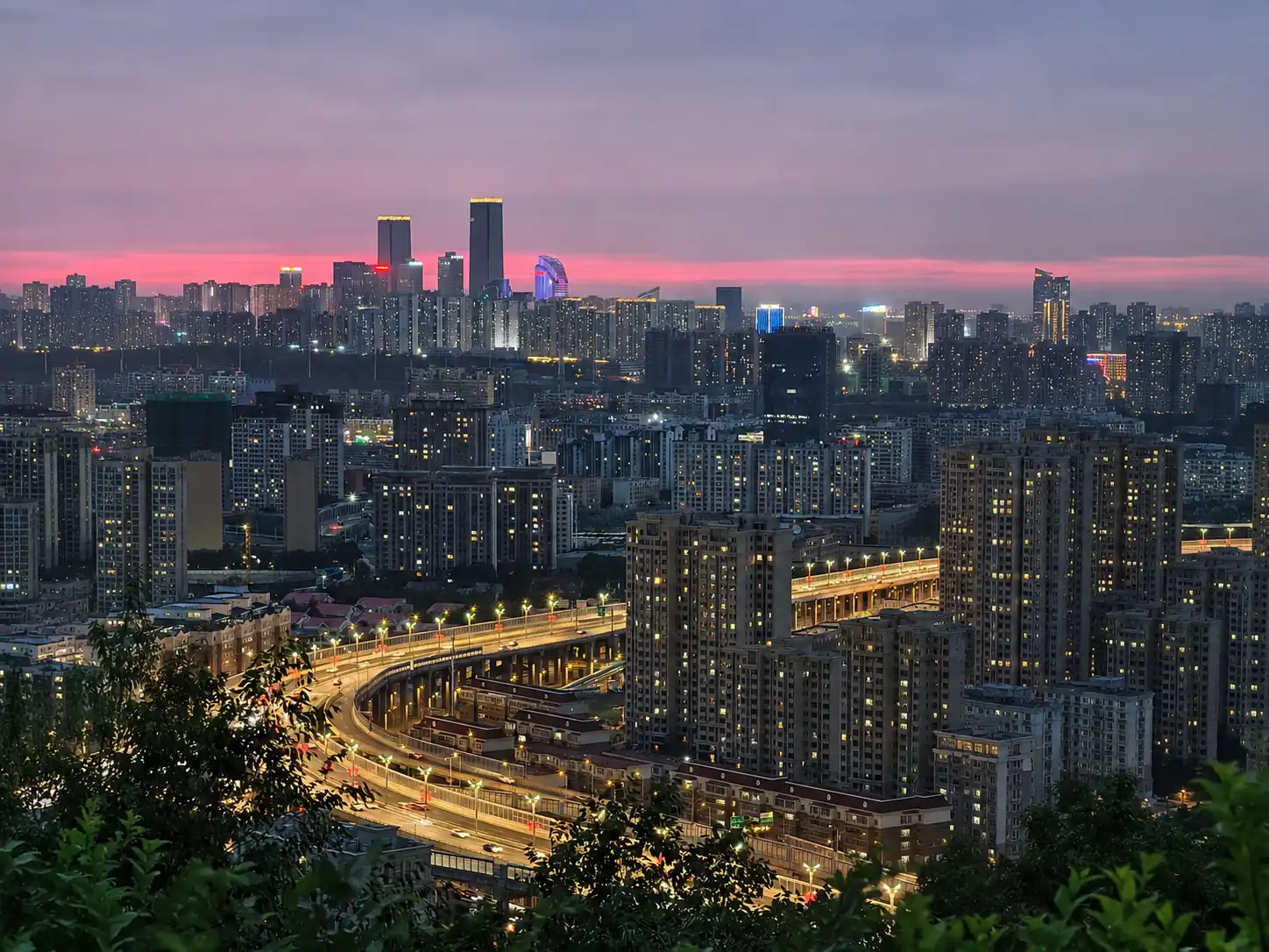 City accommodation and skyline in Urumqi Xinjiang