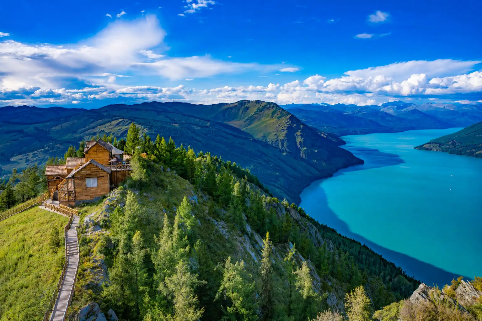 Kanas Lake and Hemu Village in Northern Xinjiang