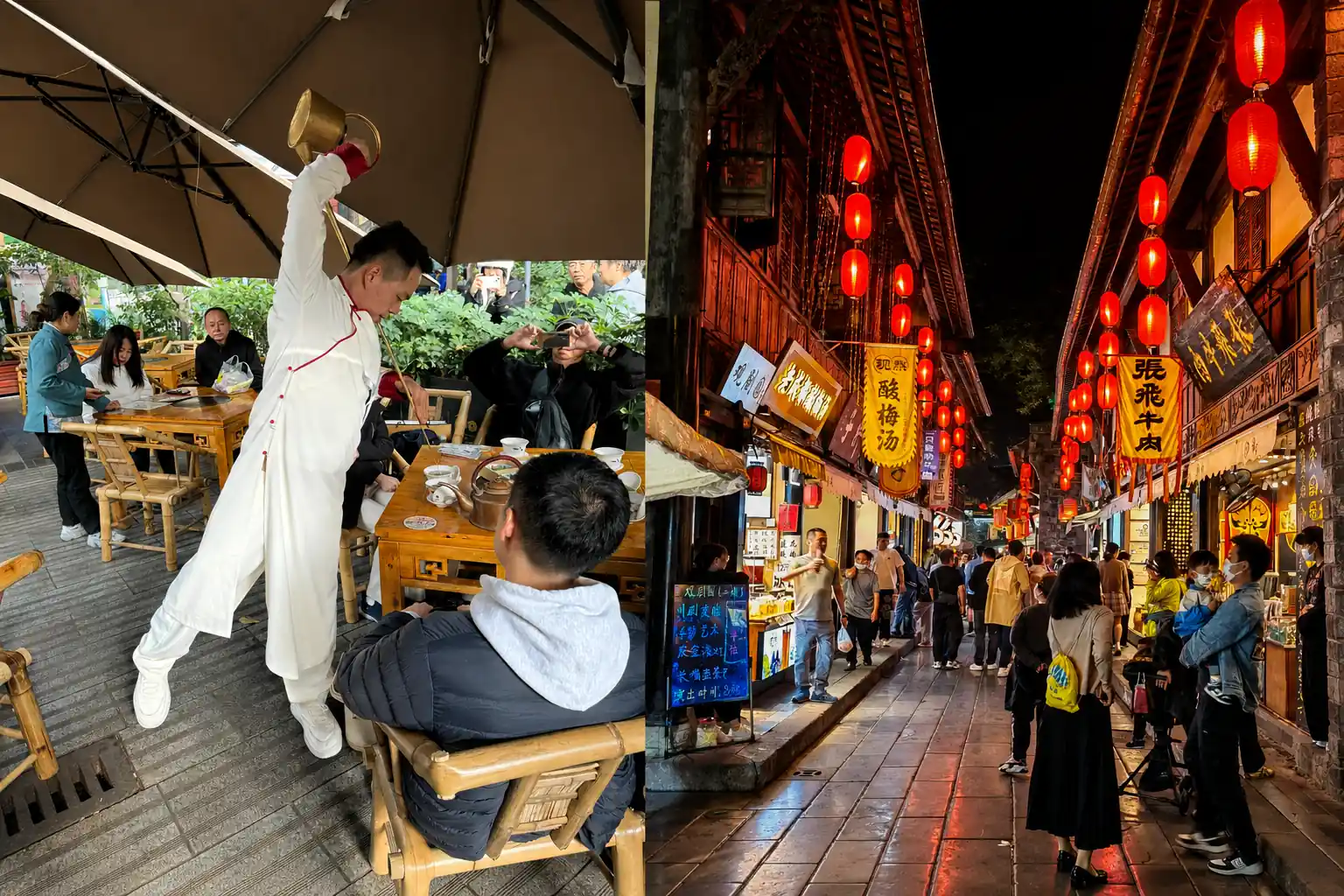 People's Park and traditional local life in Chengdu