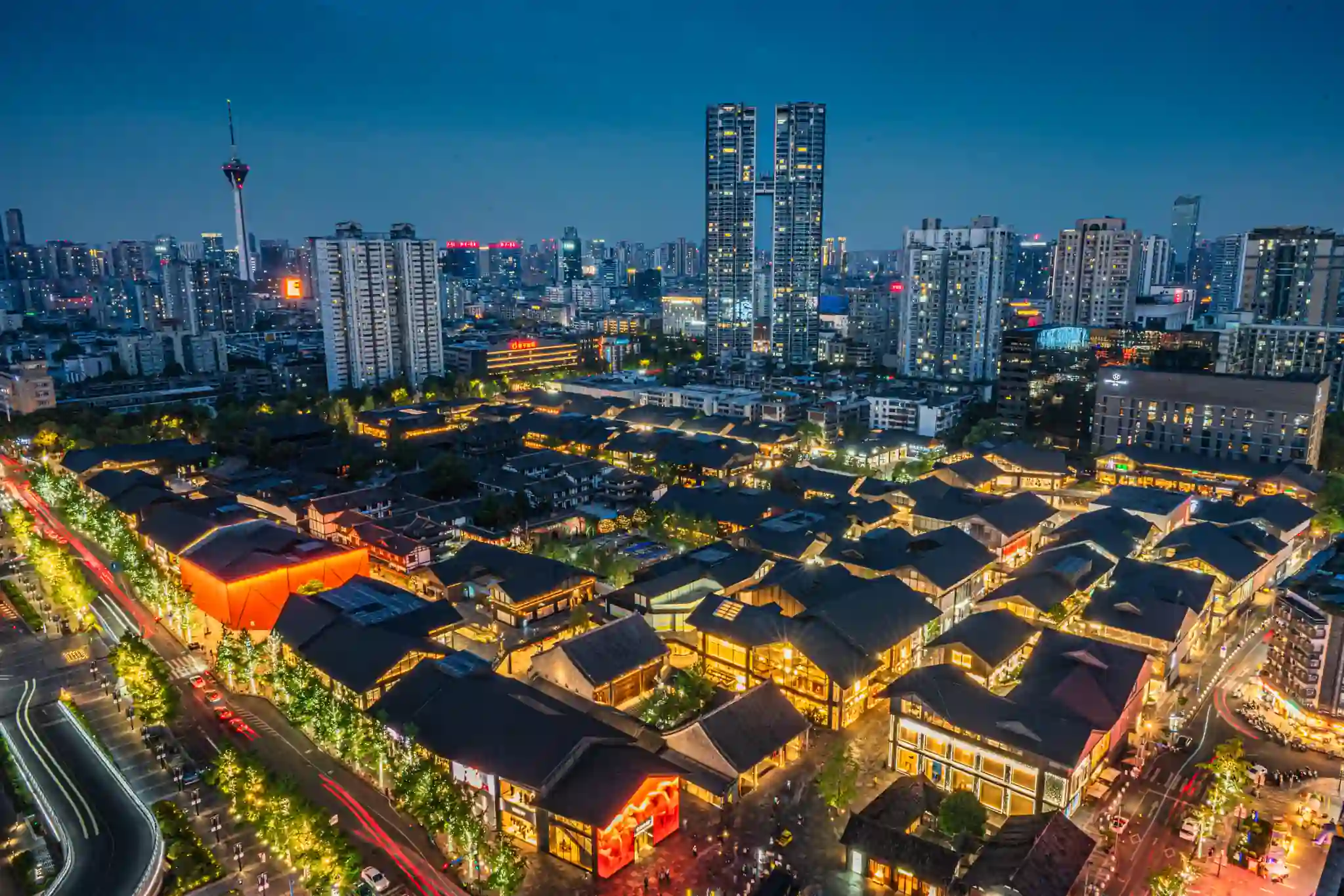 Chunxi Road and downtown Chengdu accommodation area