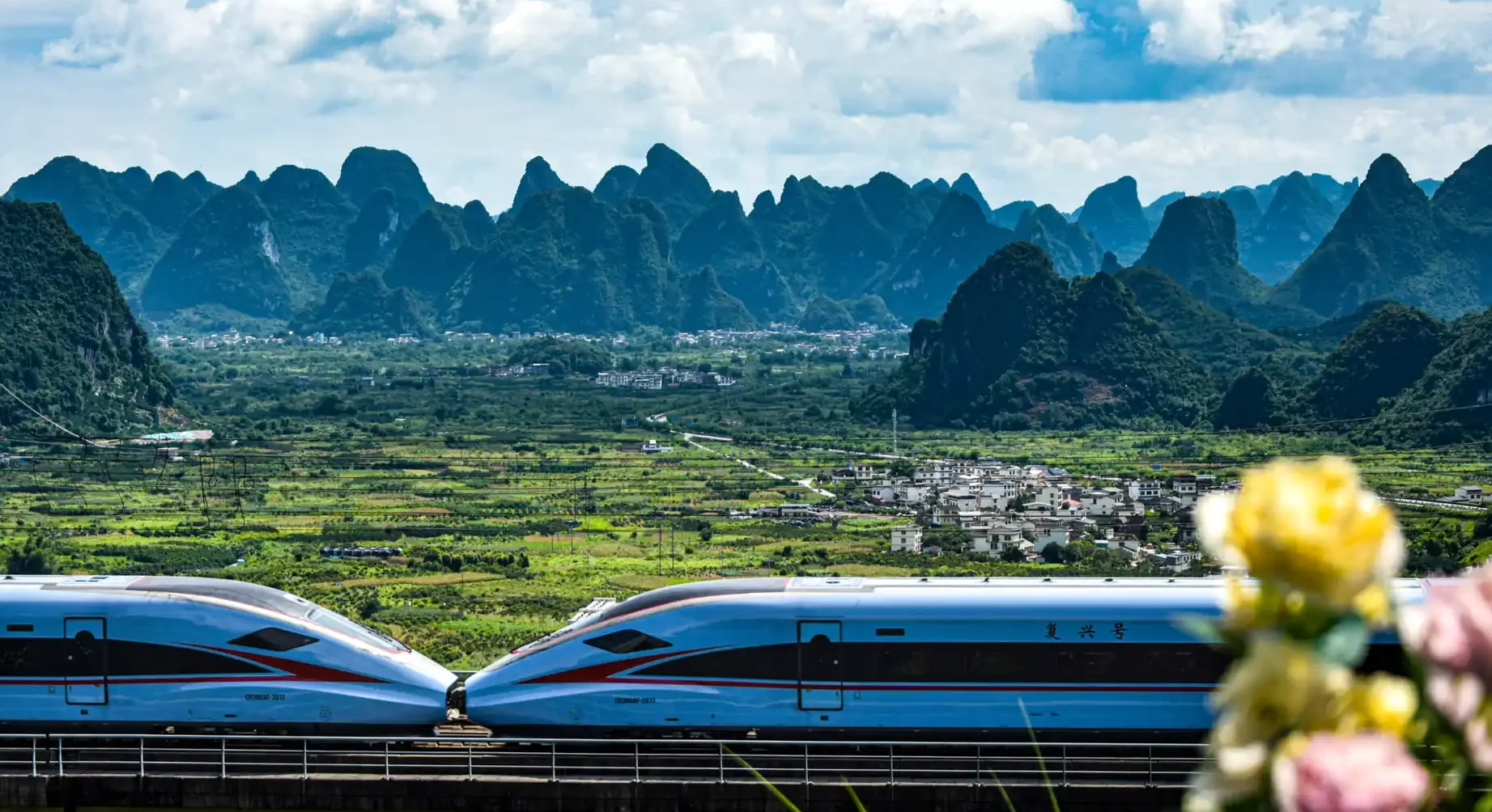 High-speed railway transportation serving Guilin