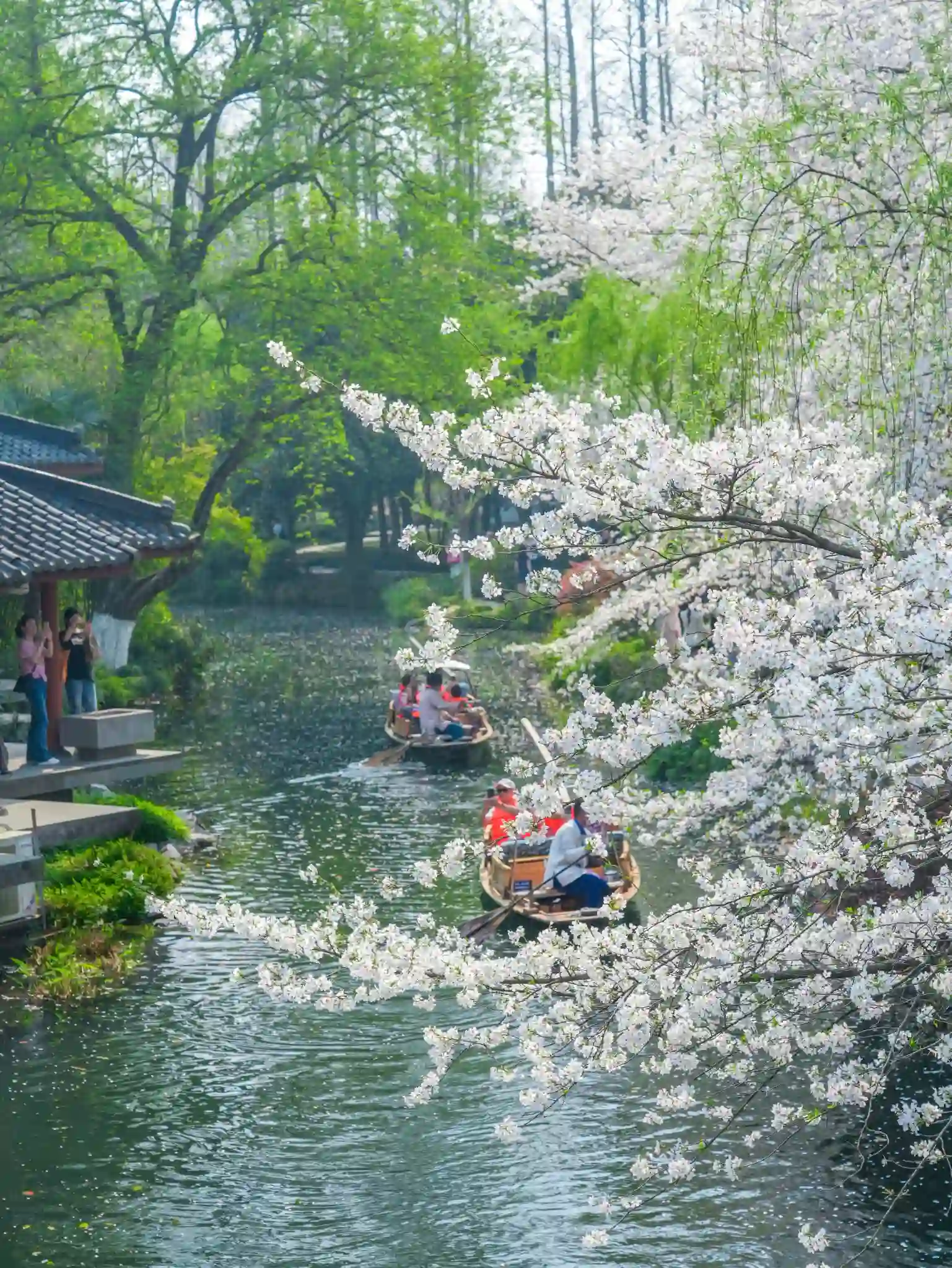 Spring scenery around West Lake in Hangzhou
