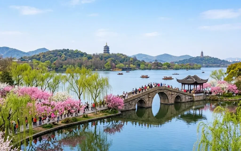 Hangzhou West Lake scenery near Shanghai