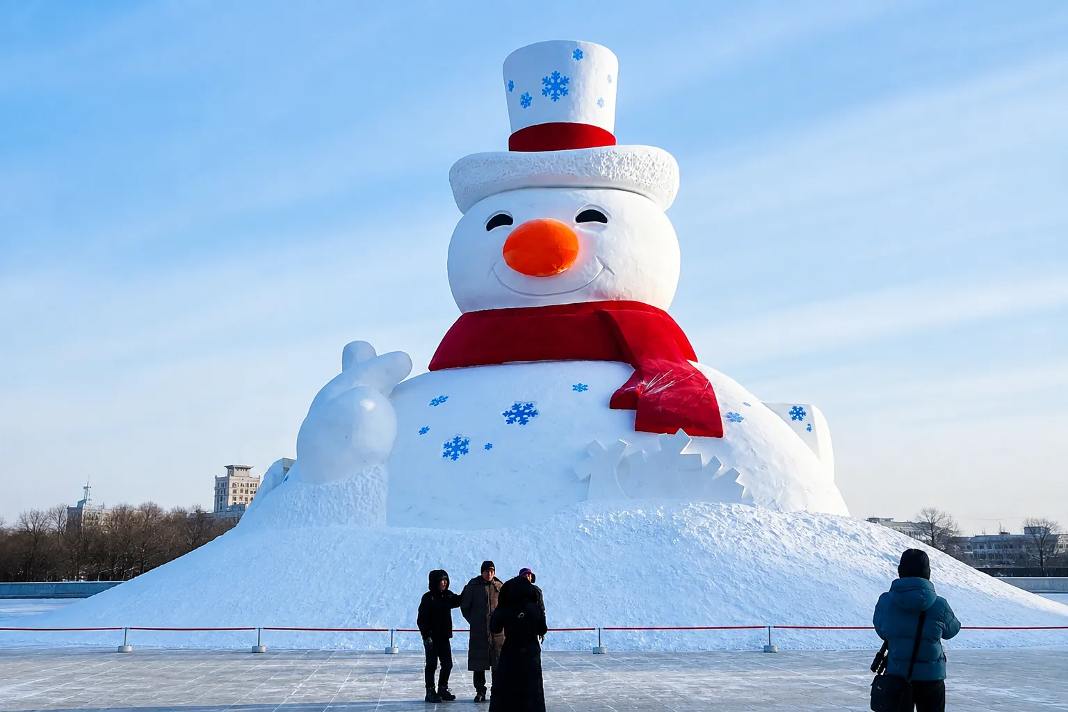 Snow sculptures at Sun Island in Harbin