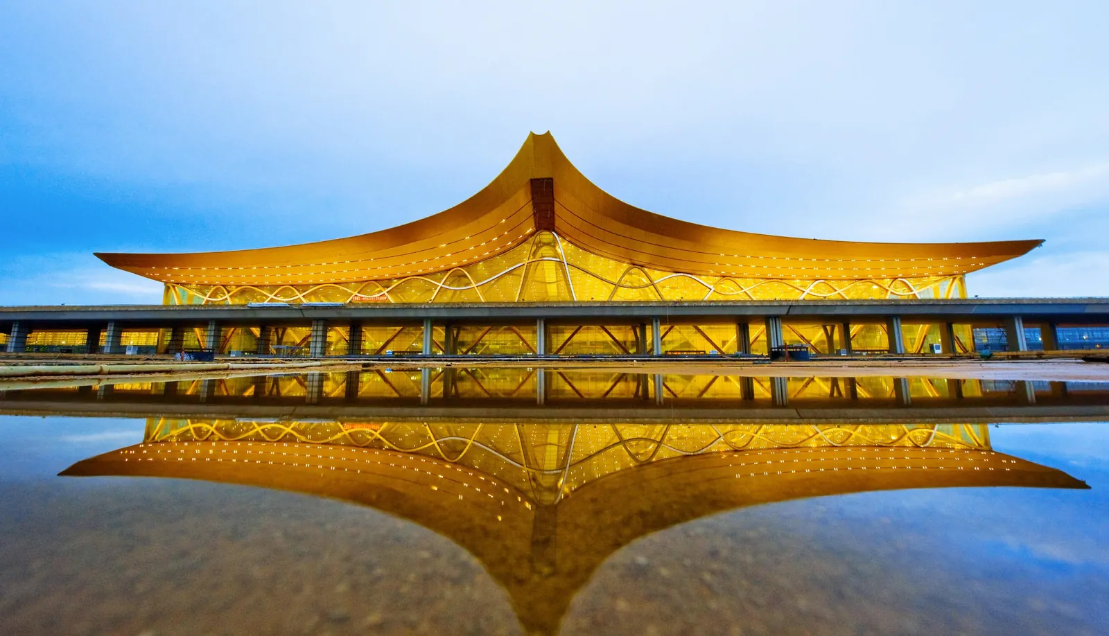 Terminal building at Kunming Changshui International Airport in Yunnan
