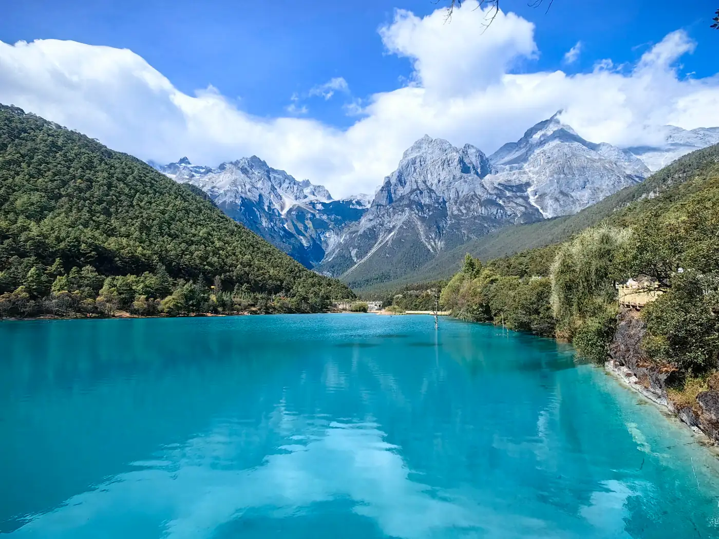 Blue Moon Valley beneath the mountains near Jade Dragon Snow Mountain in Lijiang