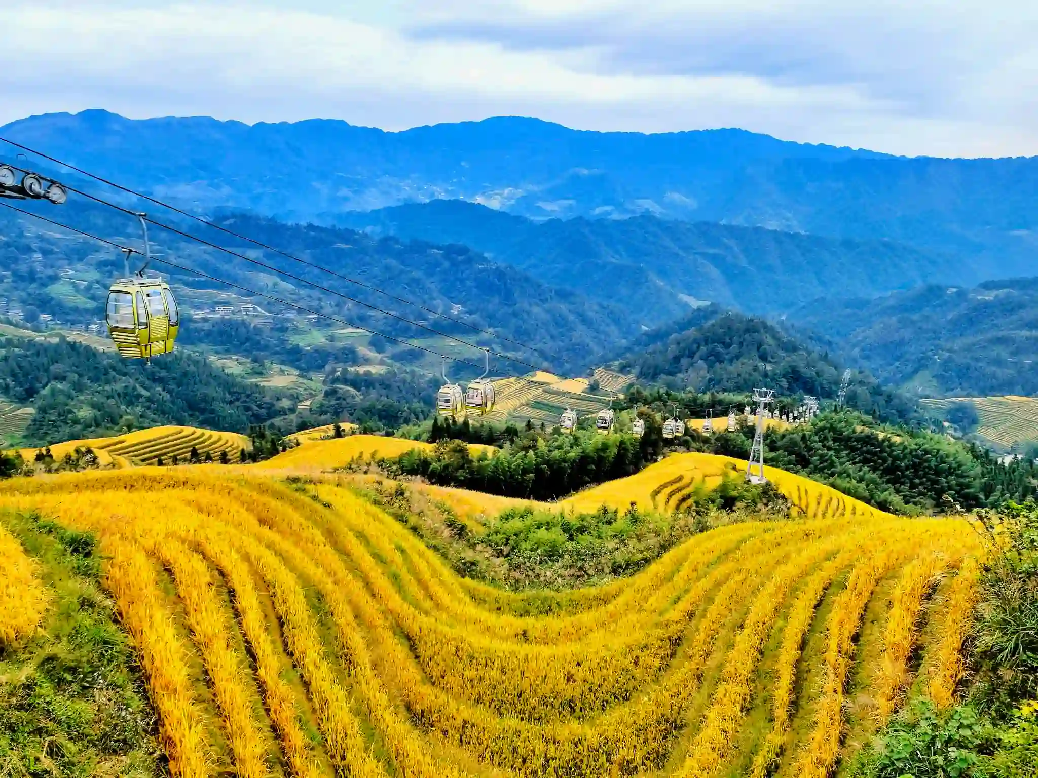Longji Rice Terraces and mountain villages near Guilin