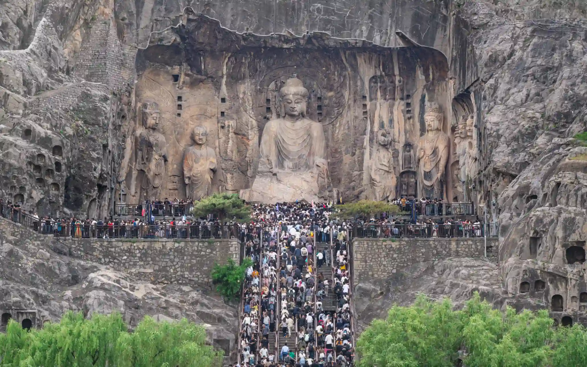 Longmen Grottoes in Luoyang, China