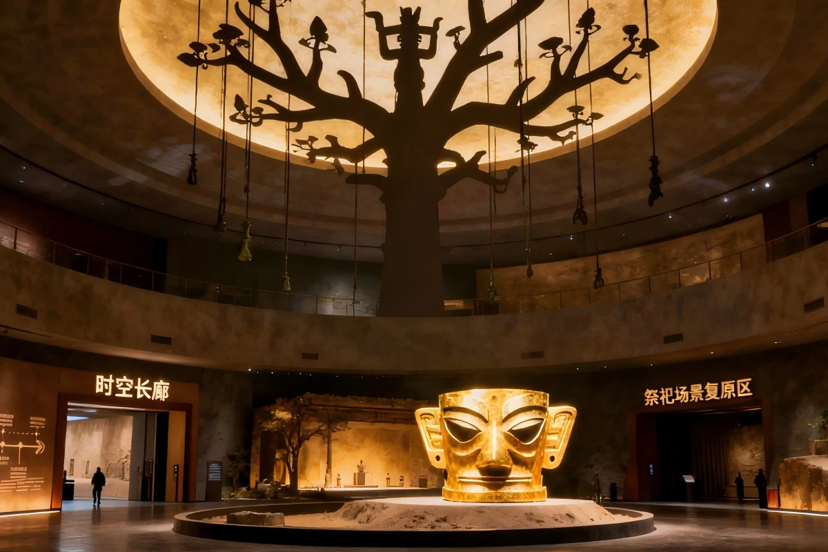 Sanxingdui Museum and ancient Shu archaeology near Chengdu