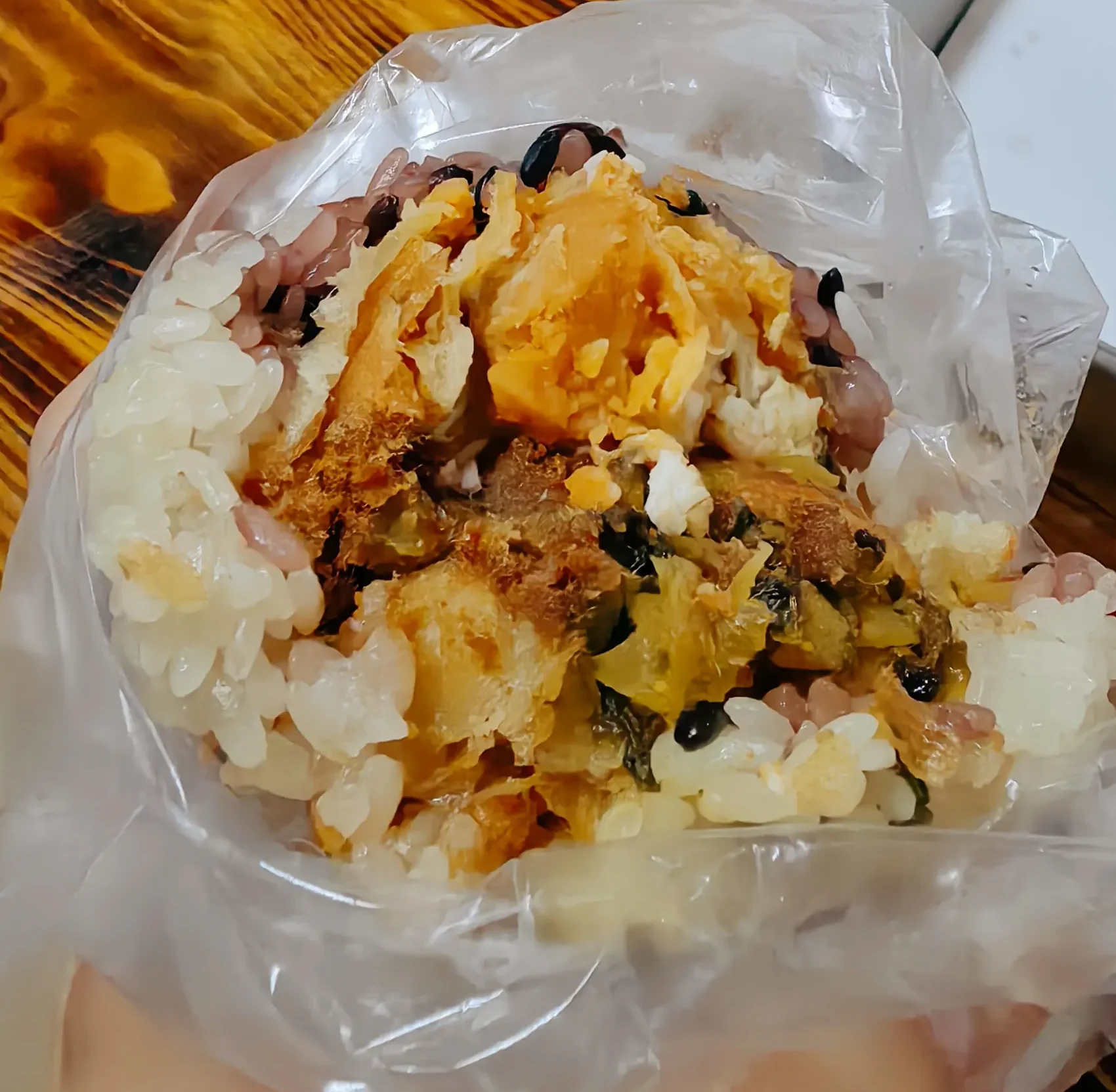 Traditional Shanghai ci fan tuan rice roll breakfast
