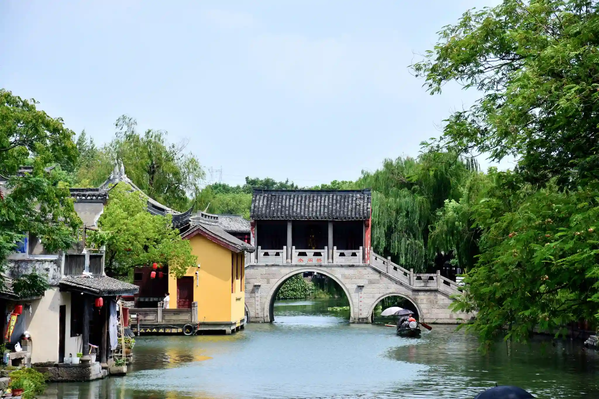 Historic canals and traditional streets in Shaoxing, Zhejiang