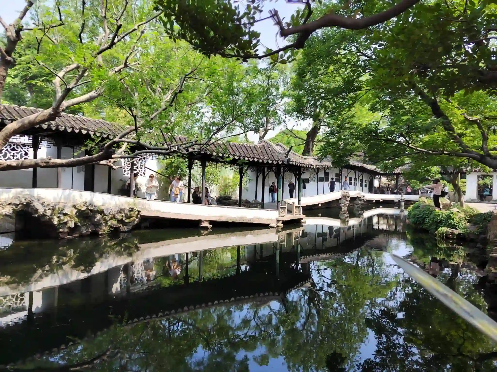 Classical garden and traditional canal scenery in Suzhou