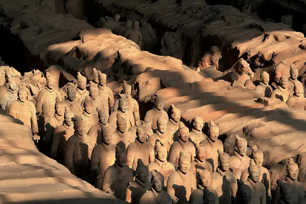 Terracotta Army archaeological site in Lintong near Xi'an