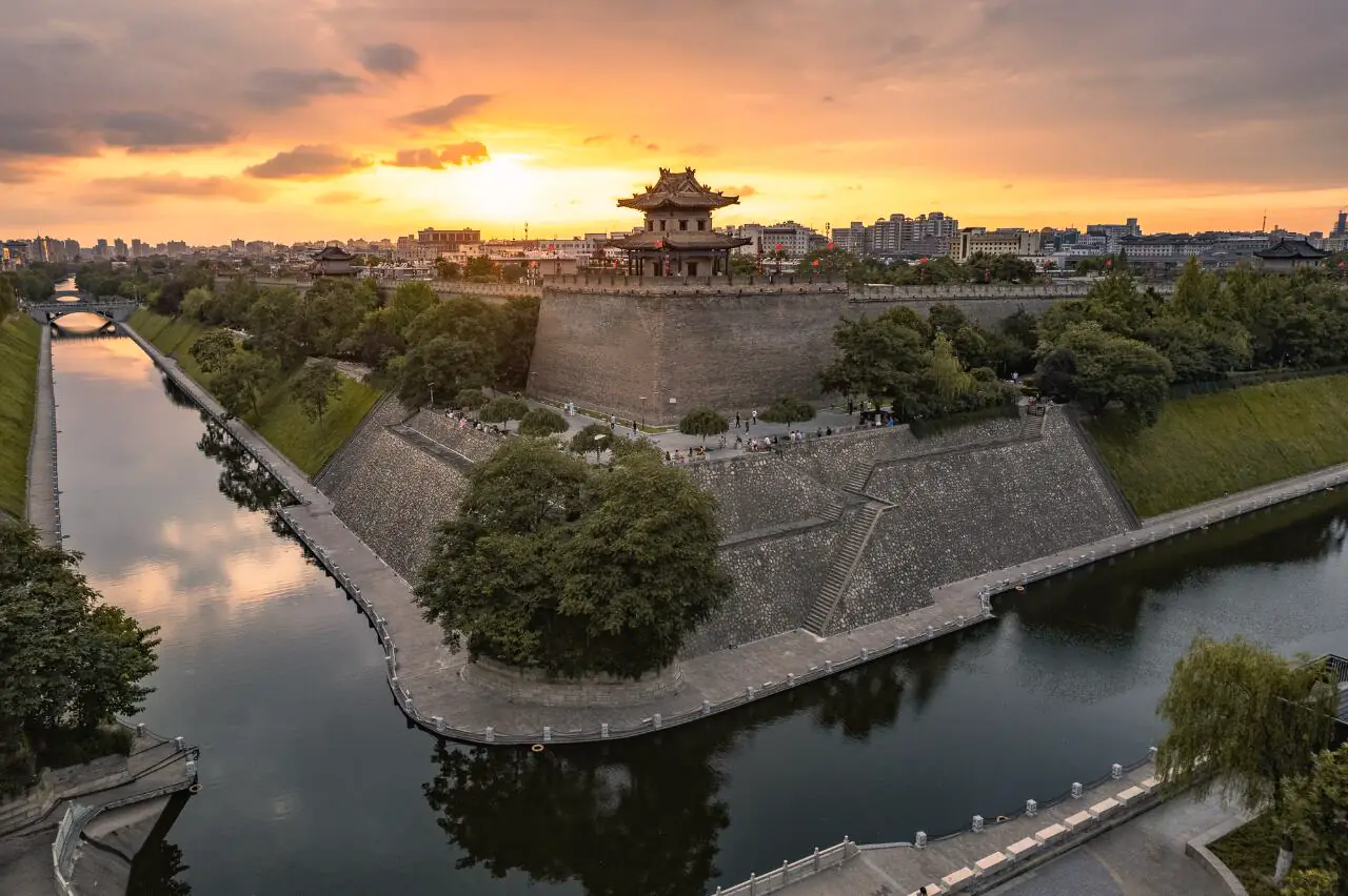 Xi'an City Wall and ancient city center