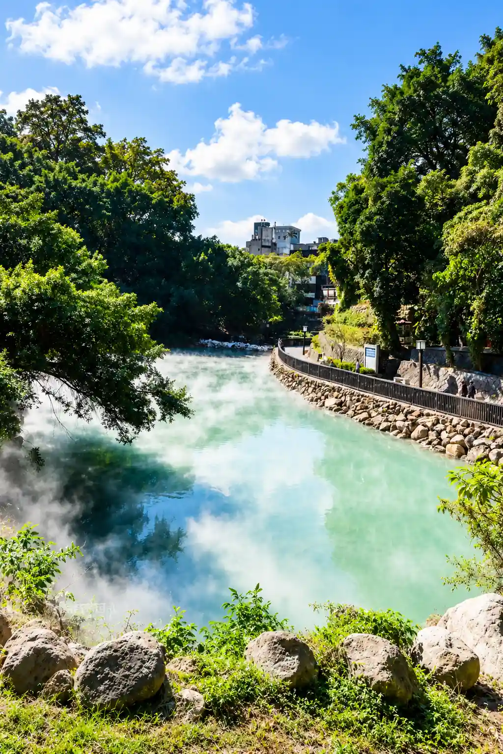 Hot spring experience during winter travel in Taiwan