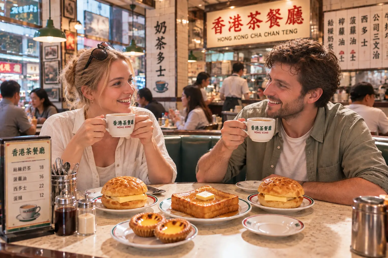 Breakfast at a Hong Kong Cha Chaan Teng