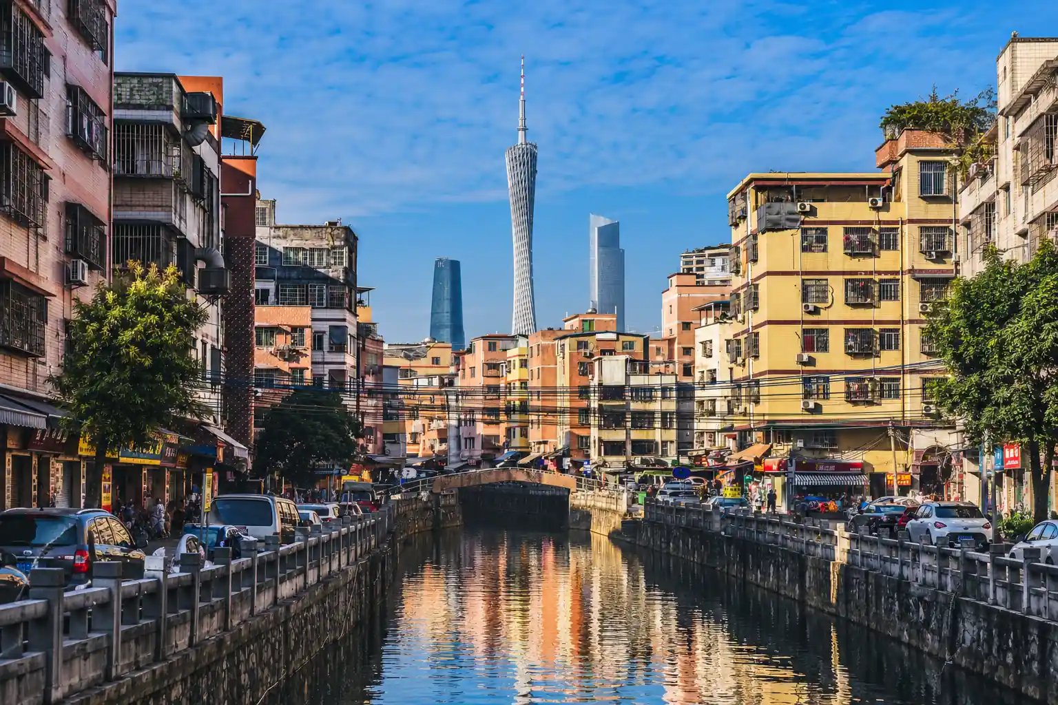 Canton Tower Beyond an Old Guangzhou Neighborhood