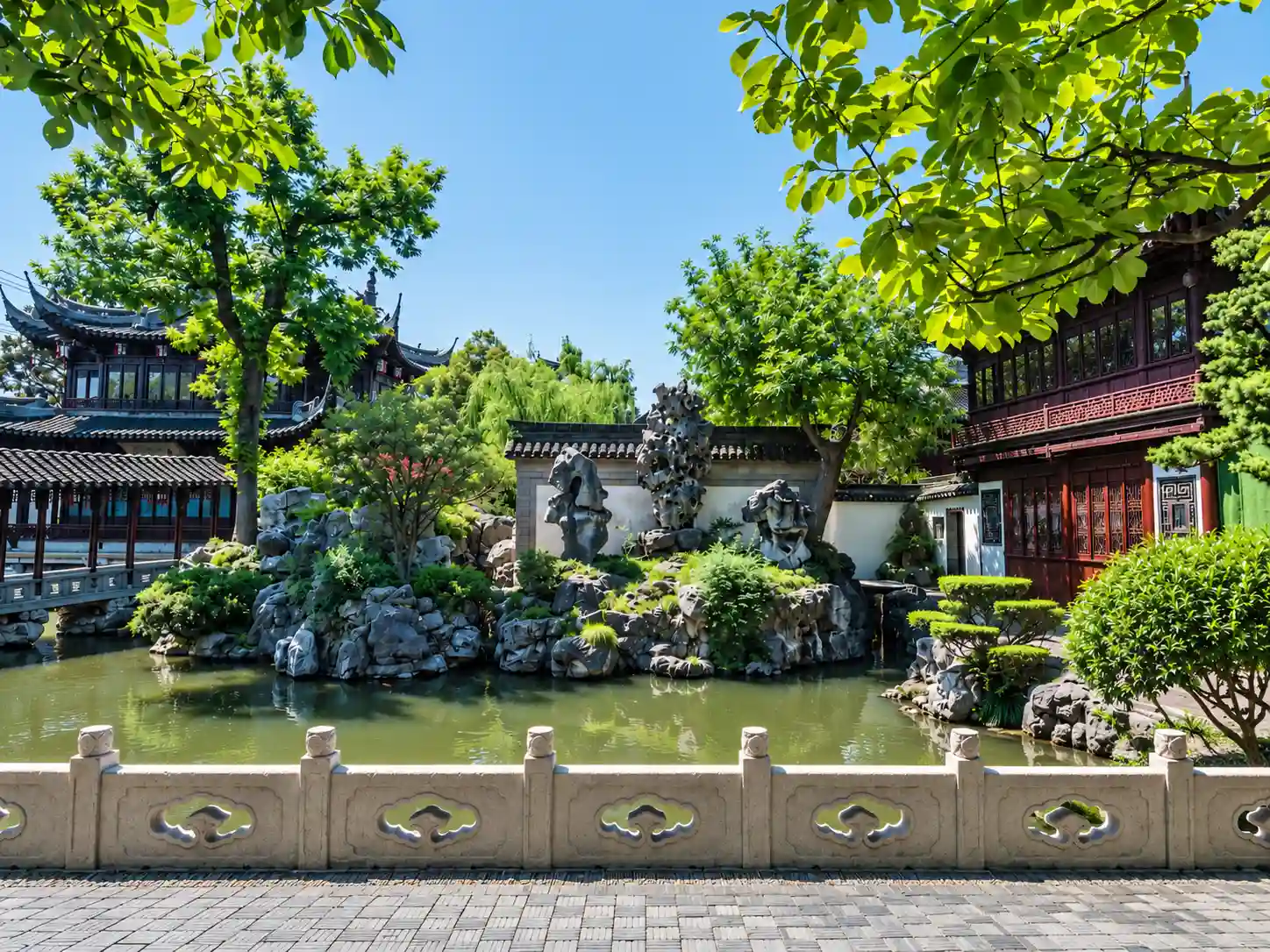 Exquisite Jade Rock beside Yuhua Hall in Yu Garden, Shanghai