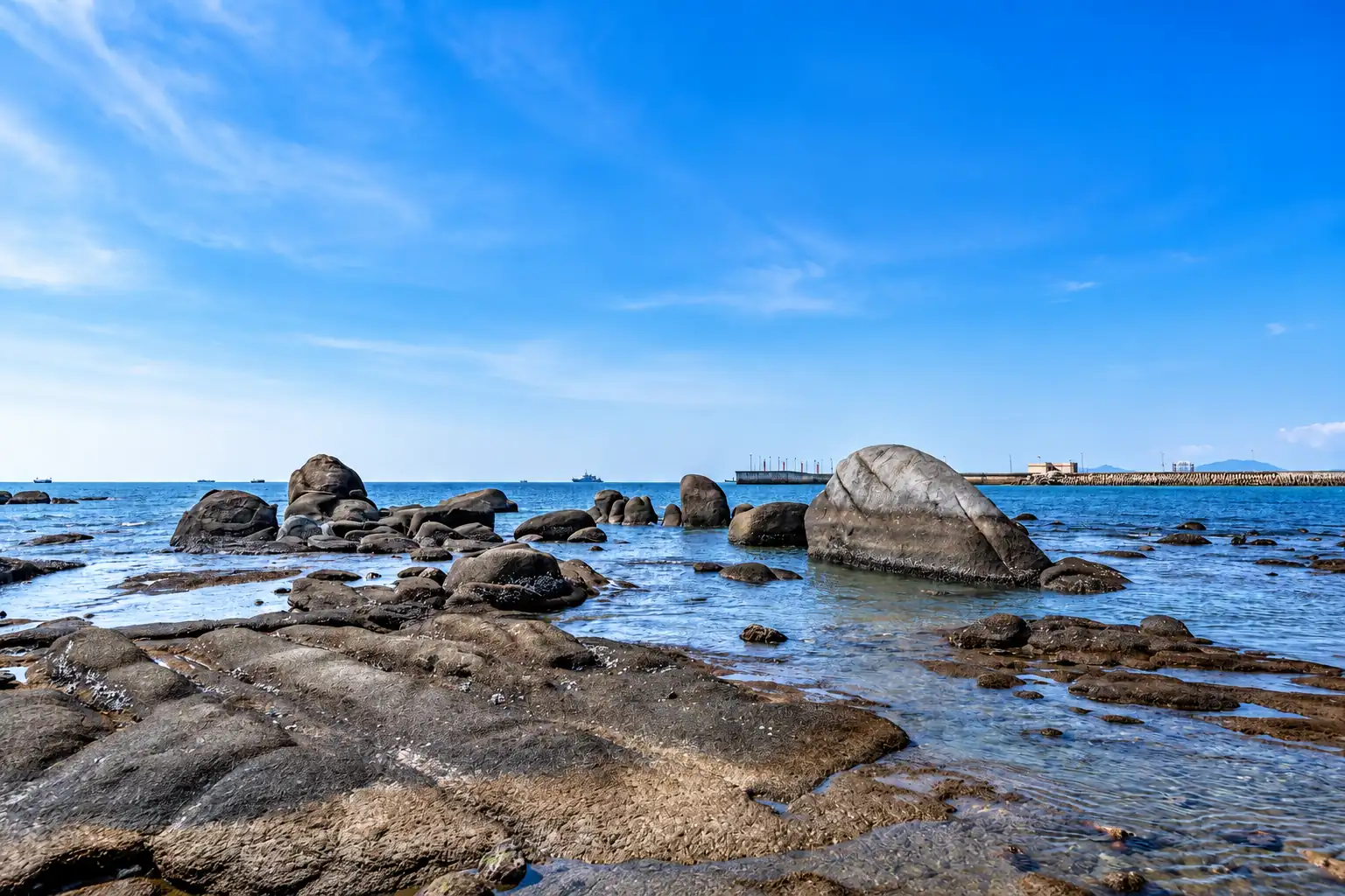 Coastal reefs at Daxiao Dongtian in Sanya, Hainan