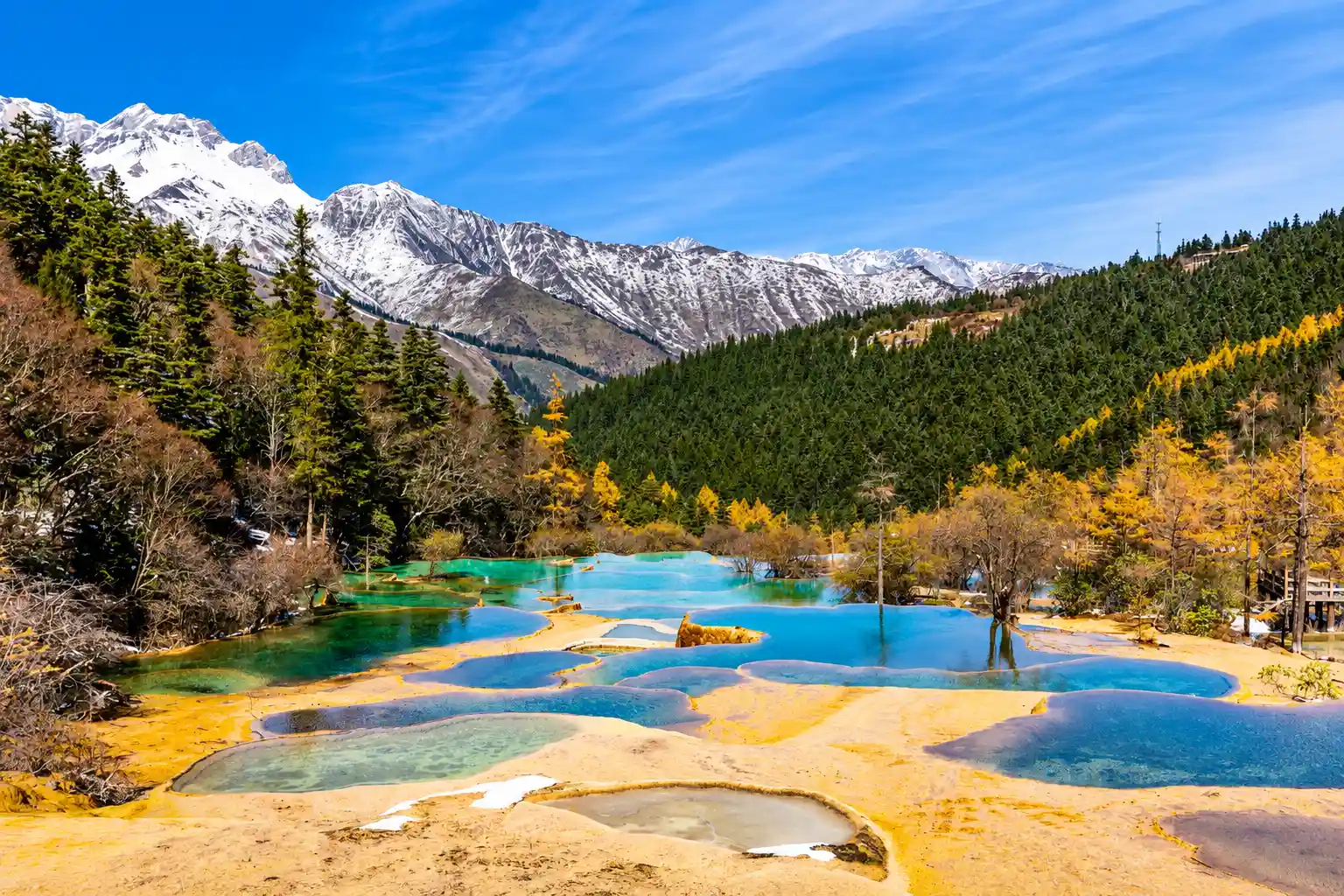 Scenery at Shenxianchi near Jiuzhaigou