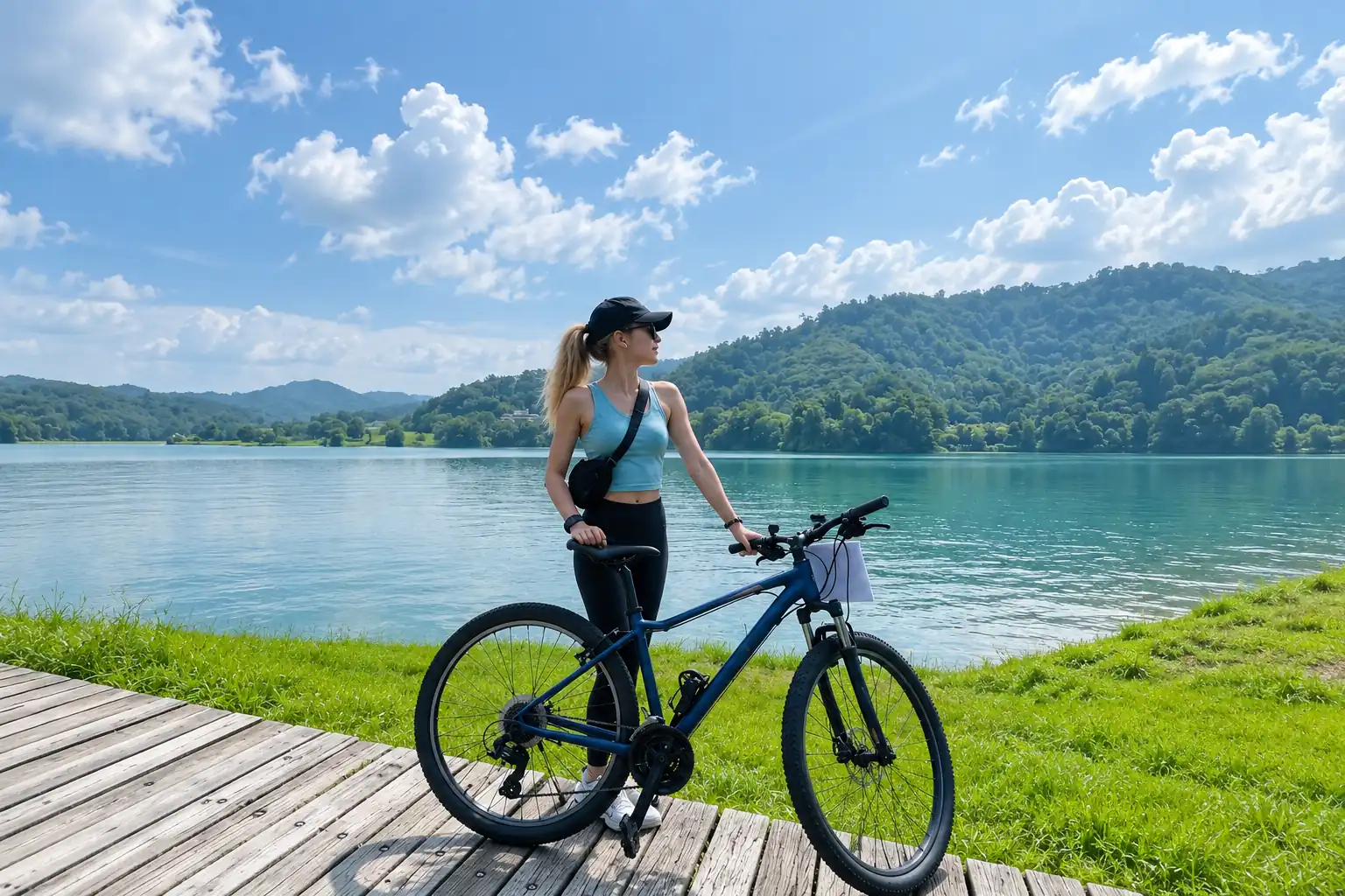 Cycling and outdoor activities in Taiwan scenic landscapes