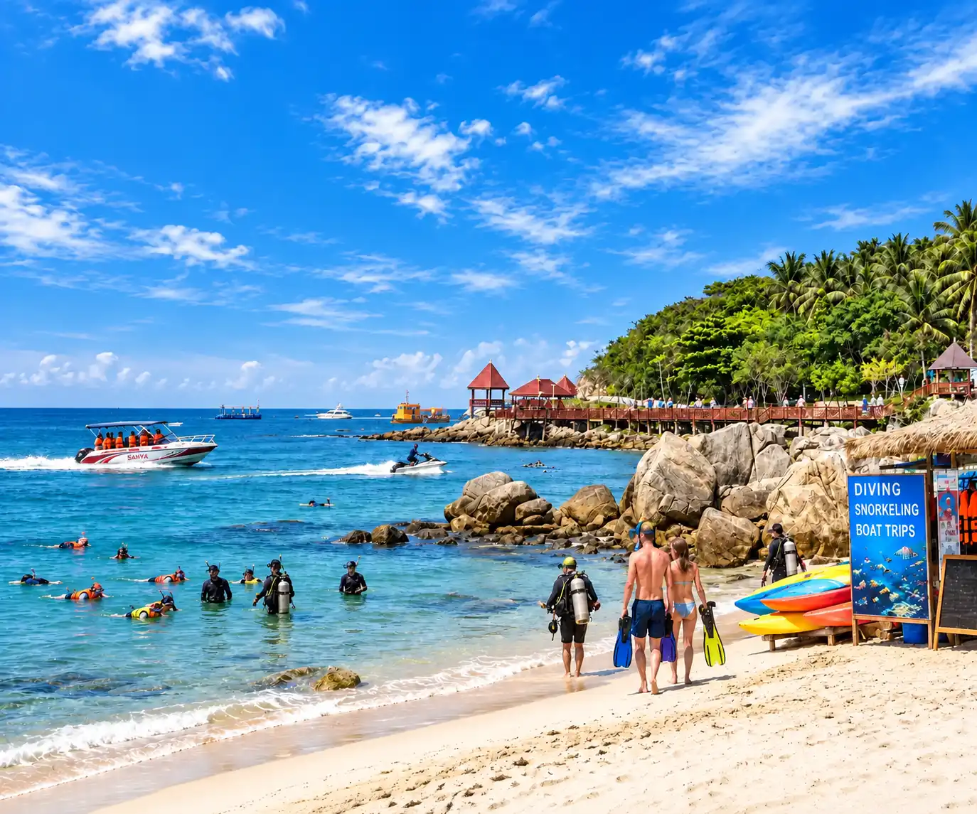 Scuba diving and snorkeling in Sanya, Hainan