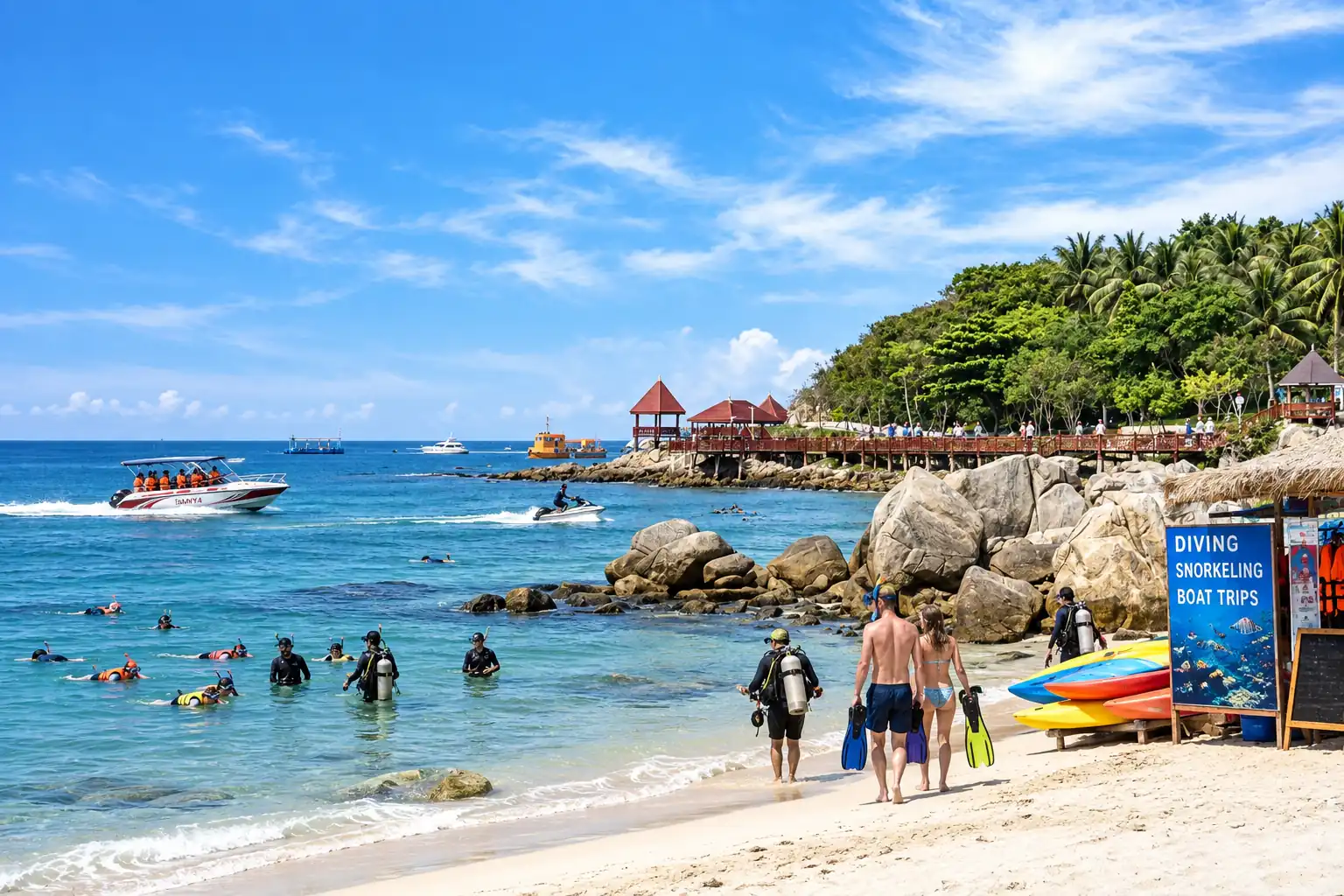 Diving and water sports in Sanya, Hainan