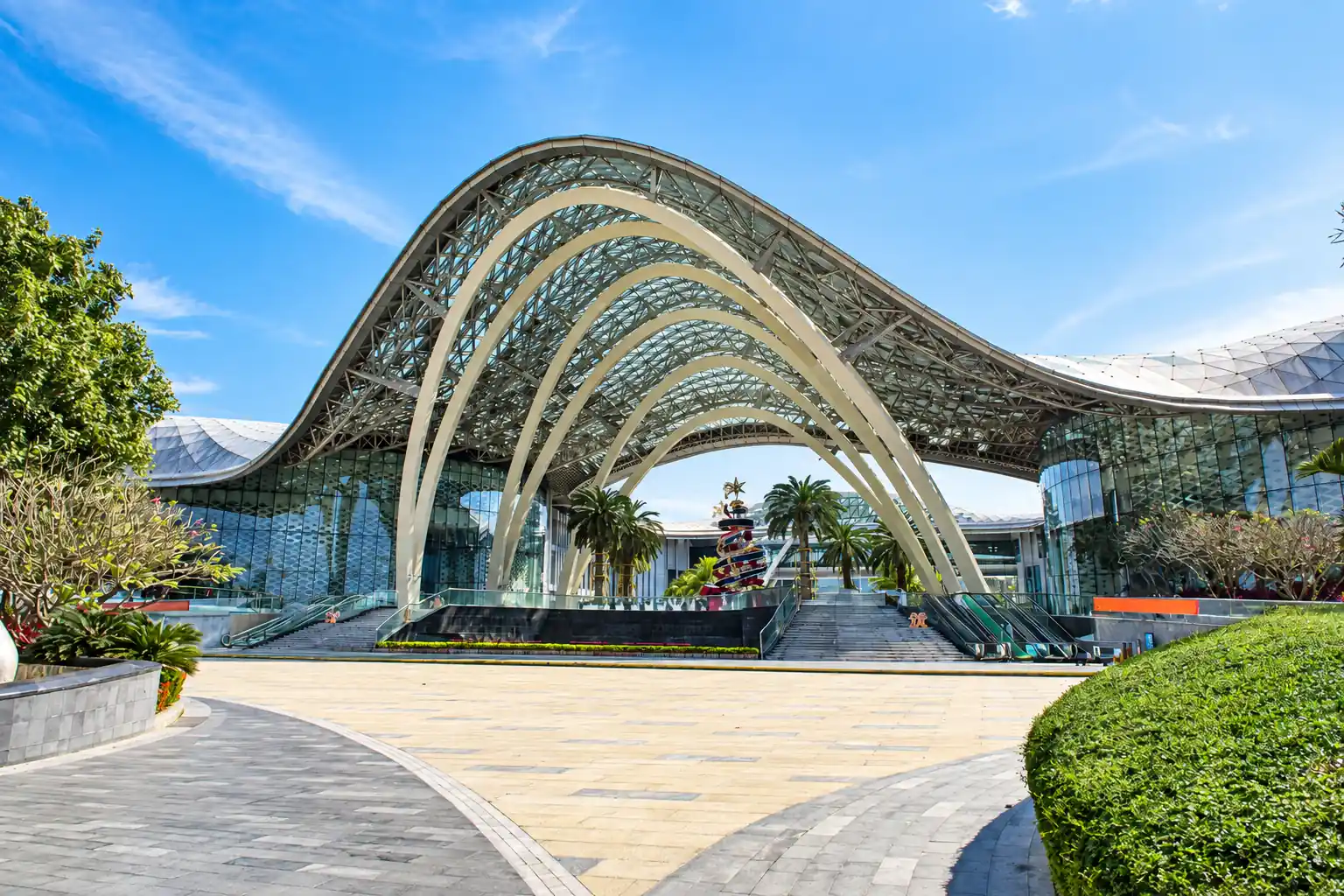 Exterior of Sanya International Duty Free Shopping Complex in Haitang Bay