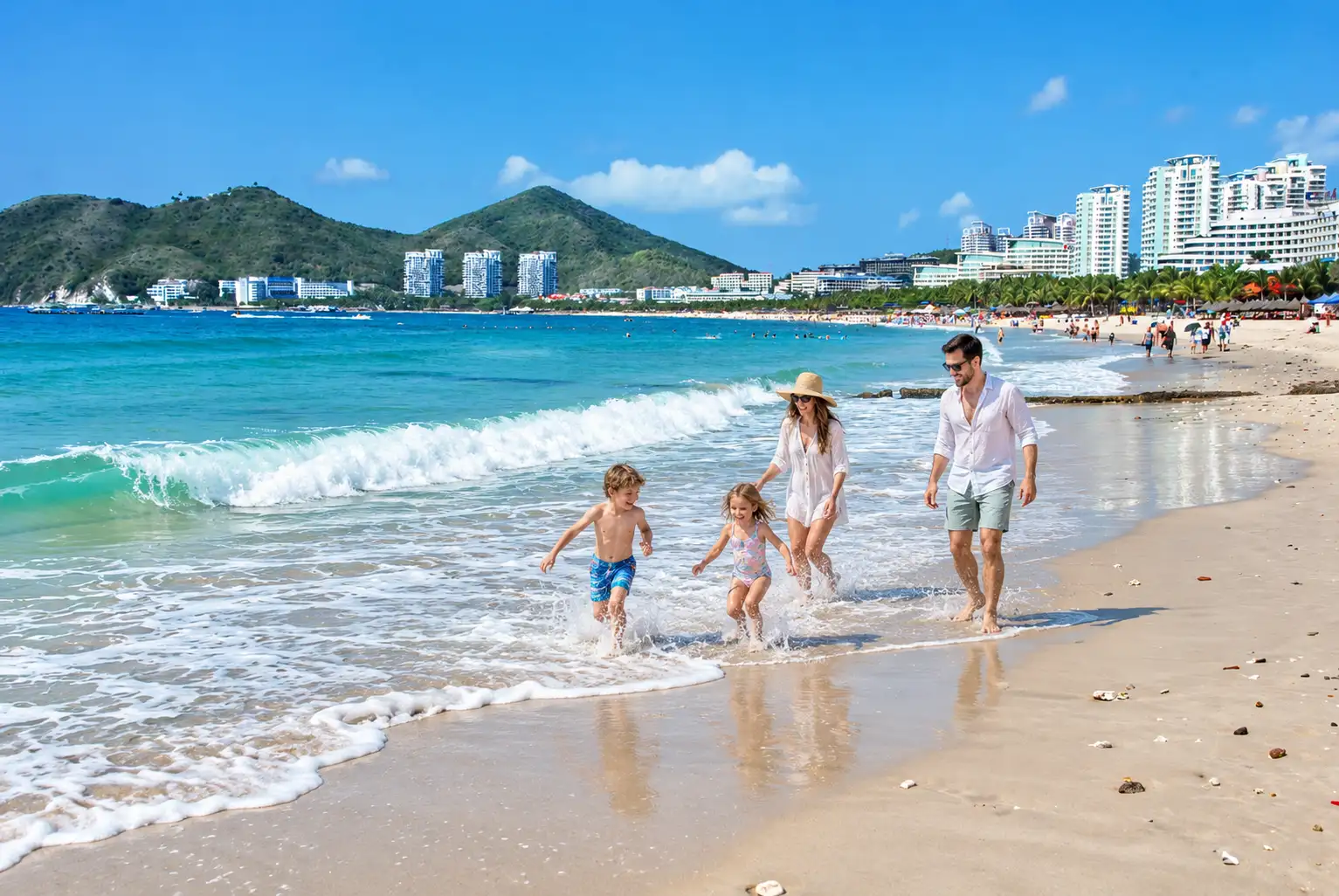 Family beach holiday in Sanya, Hainan