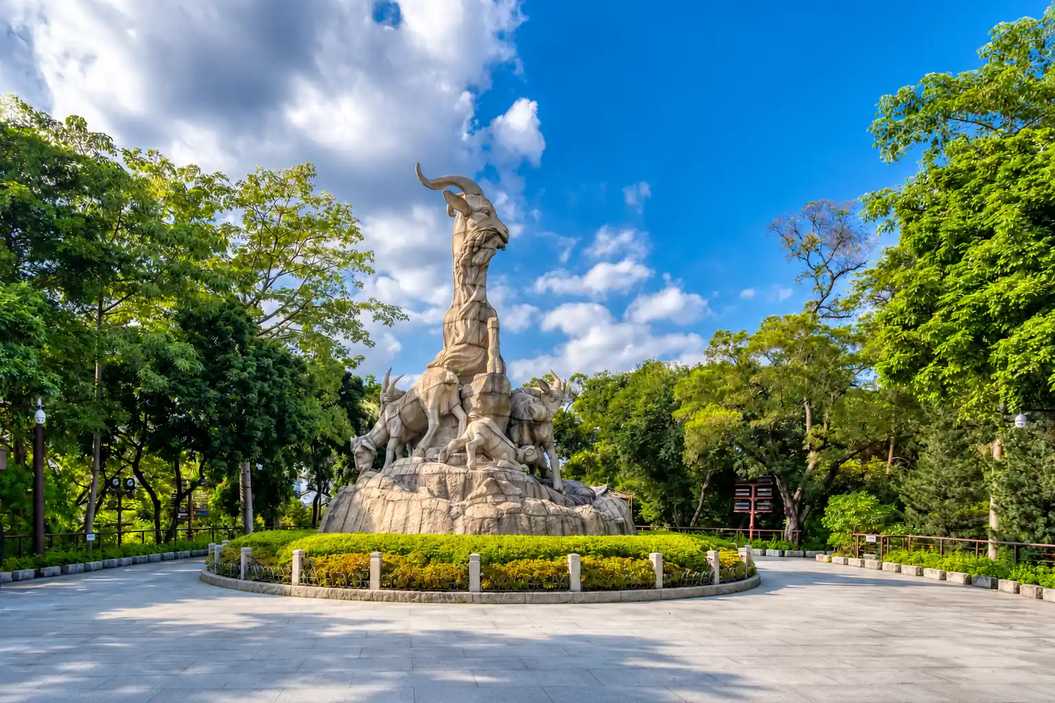 Five Rams Statue in Yuexiu Park, Guangzhou