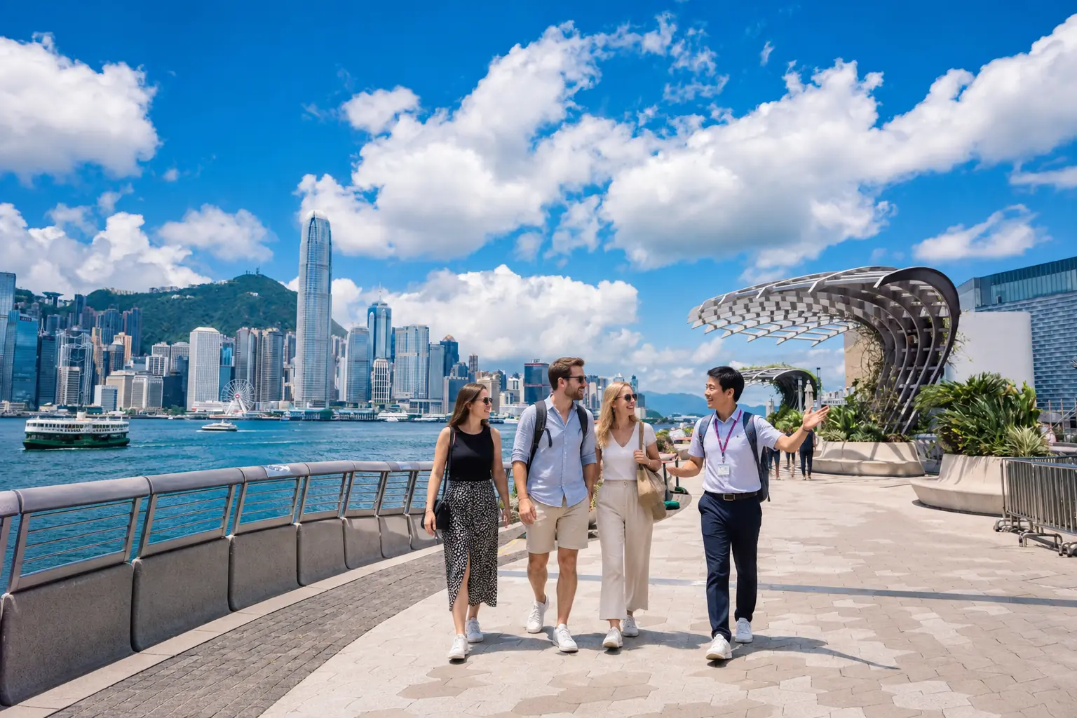 Private guided tour along Victoria Harbour in Hong Kong