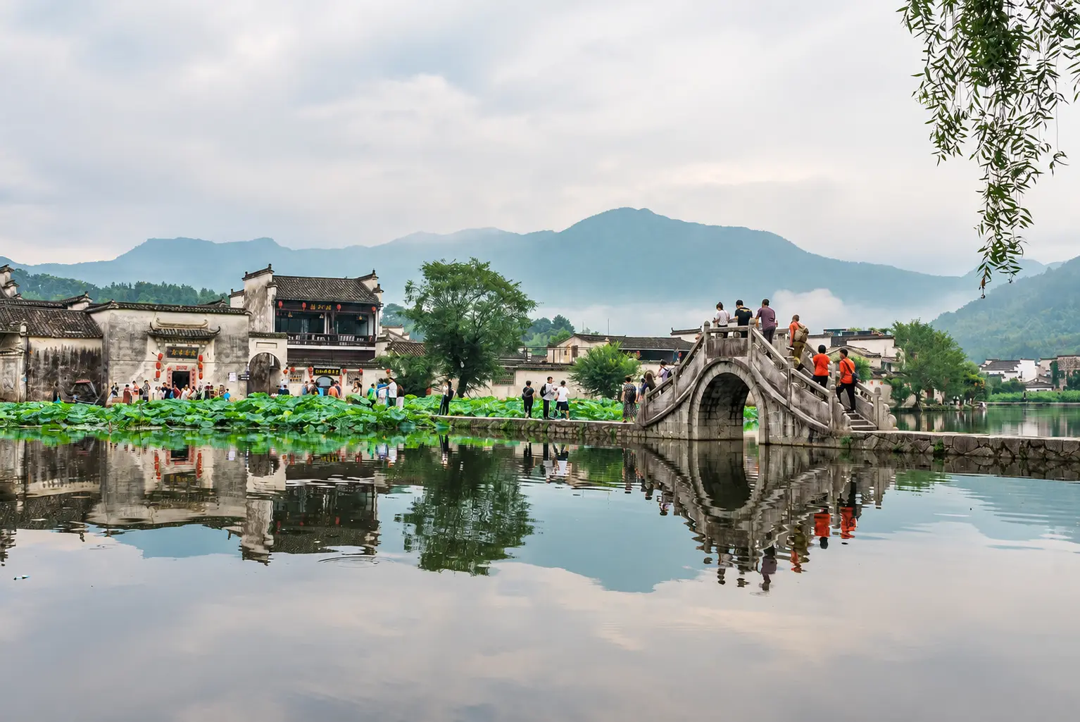 Traditional Huizhou houses in Hongcun Ancient Village