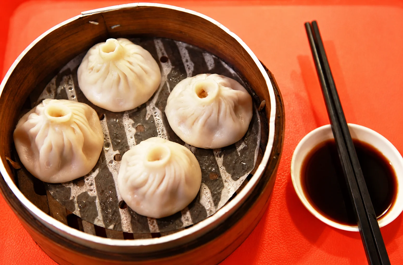 Nanjing-style soup dumplings served as a local breakfast