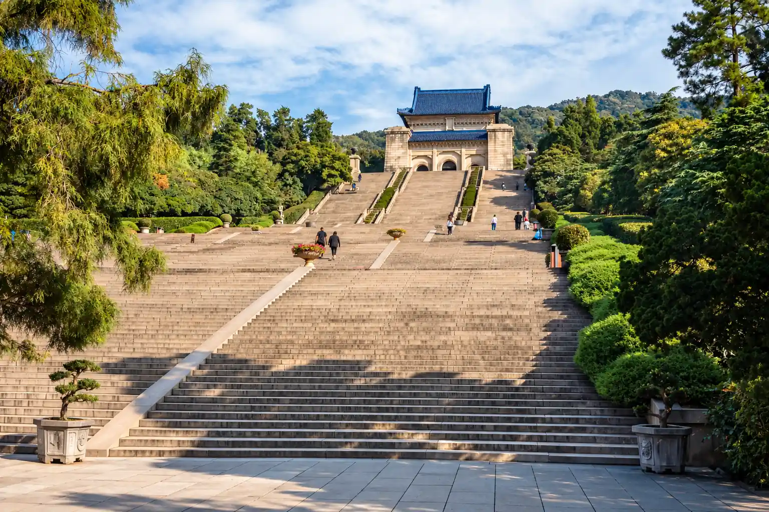 Sun Yat-sen Mausoleum on Purple Mountain in Nanjing