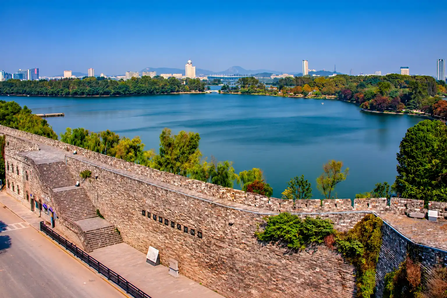 Xuanwu Lake and the Ming City Wall in Nanjing