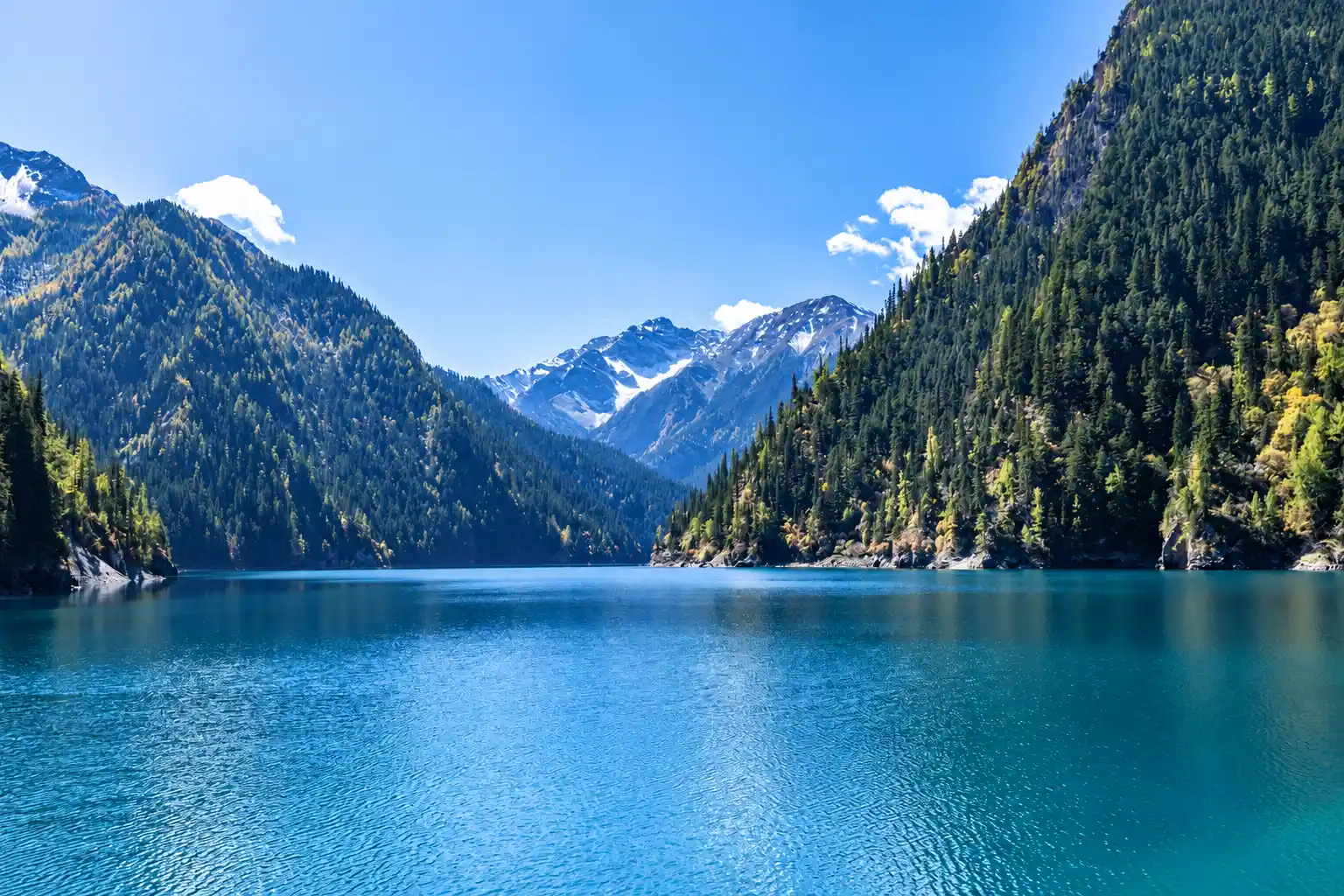 Zechawa Valley and its alpine lakes in Jiuzhaigou National Park