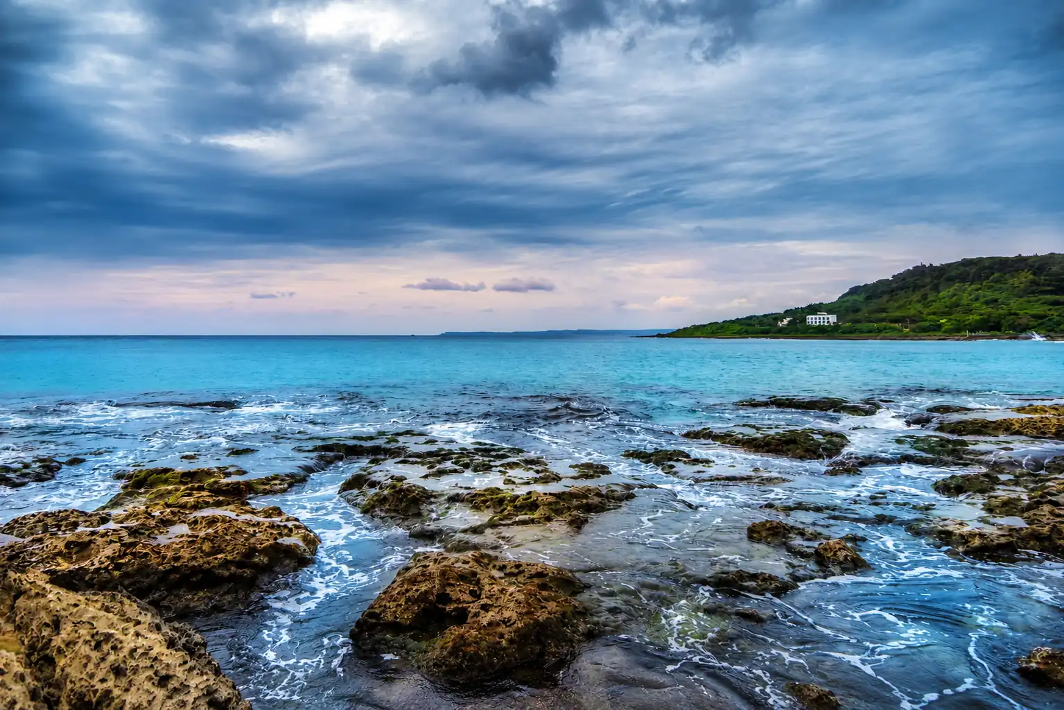 Kenting National Park coastline and beach scenery in southern Taiwan