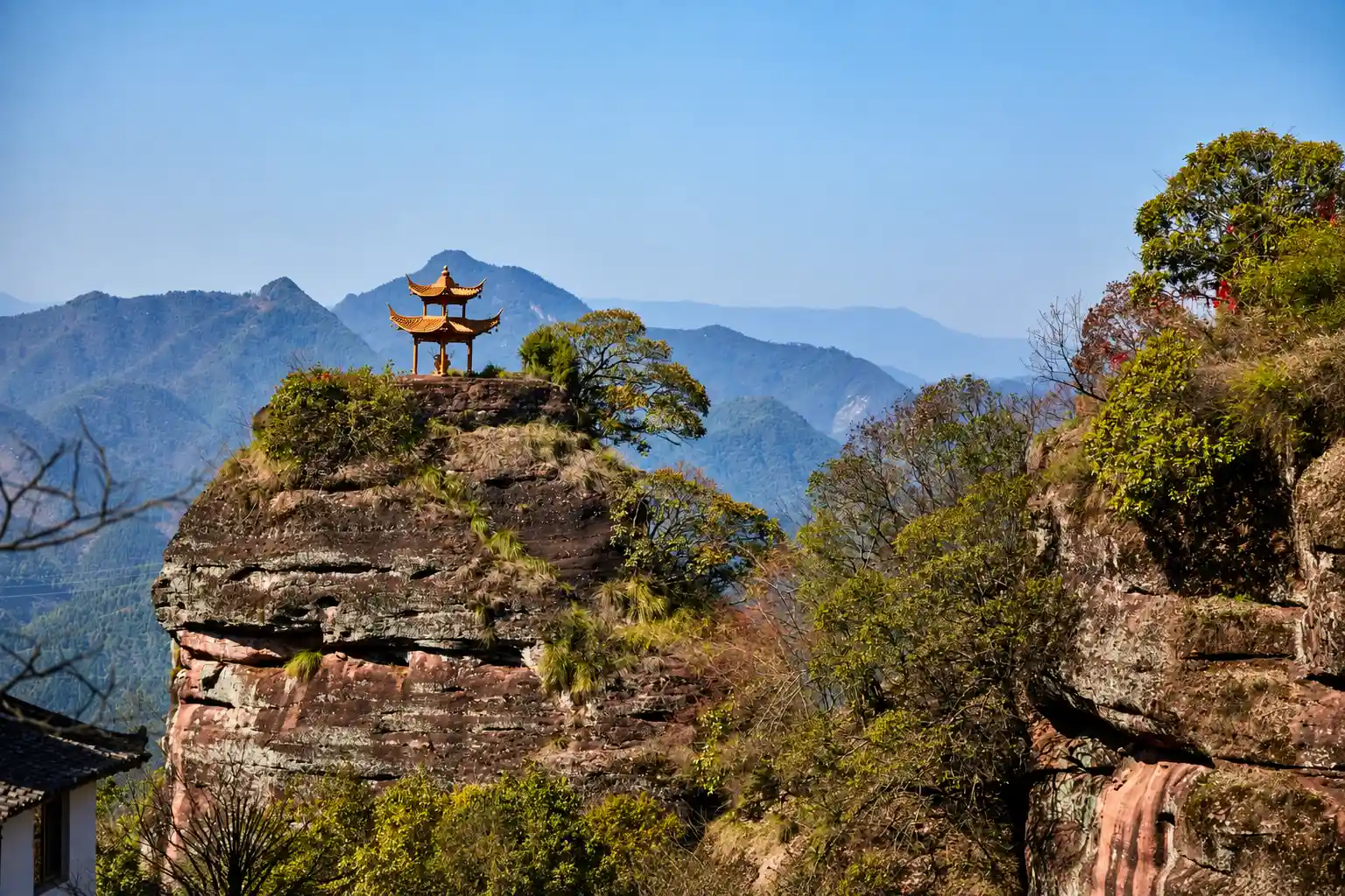 Qiyun Mountain in Xiuning County, Huangshan