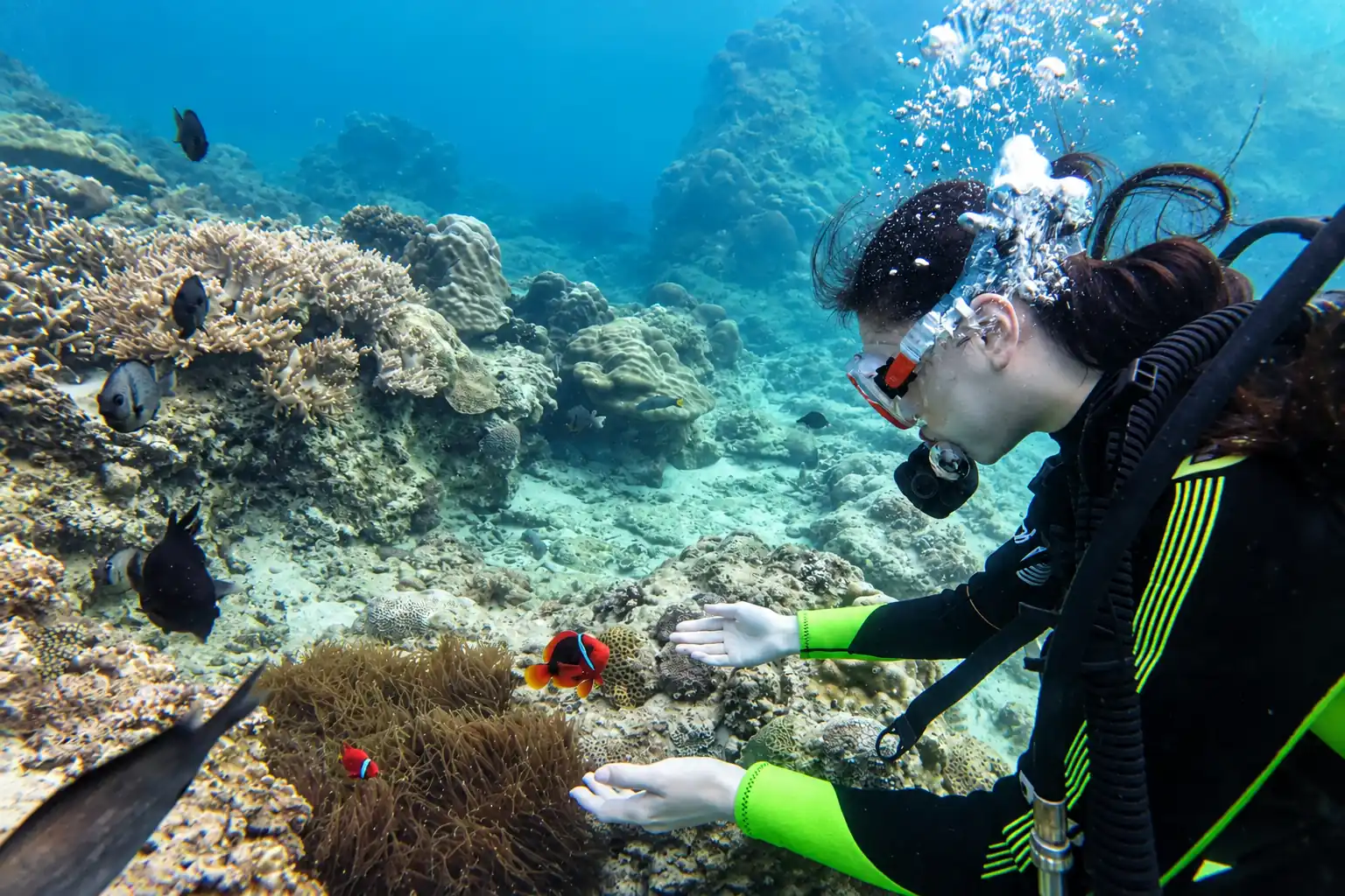 Scuba diving in Sanya, Hainan