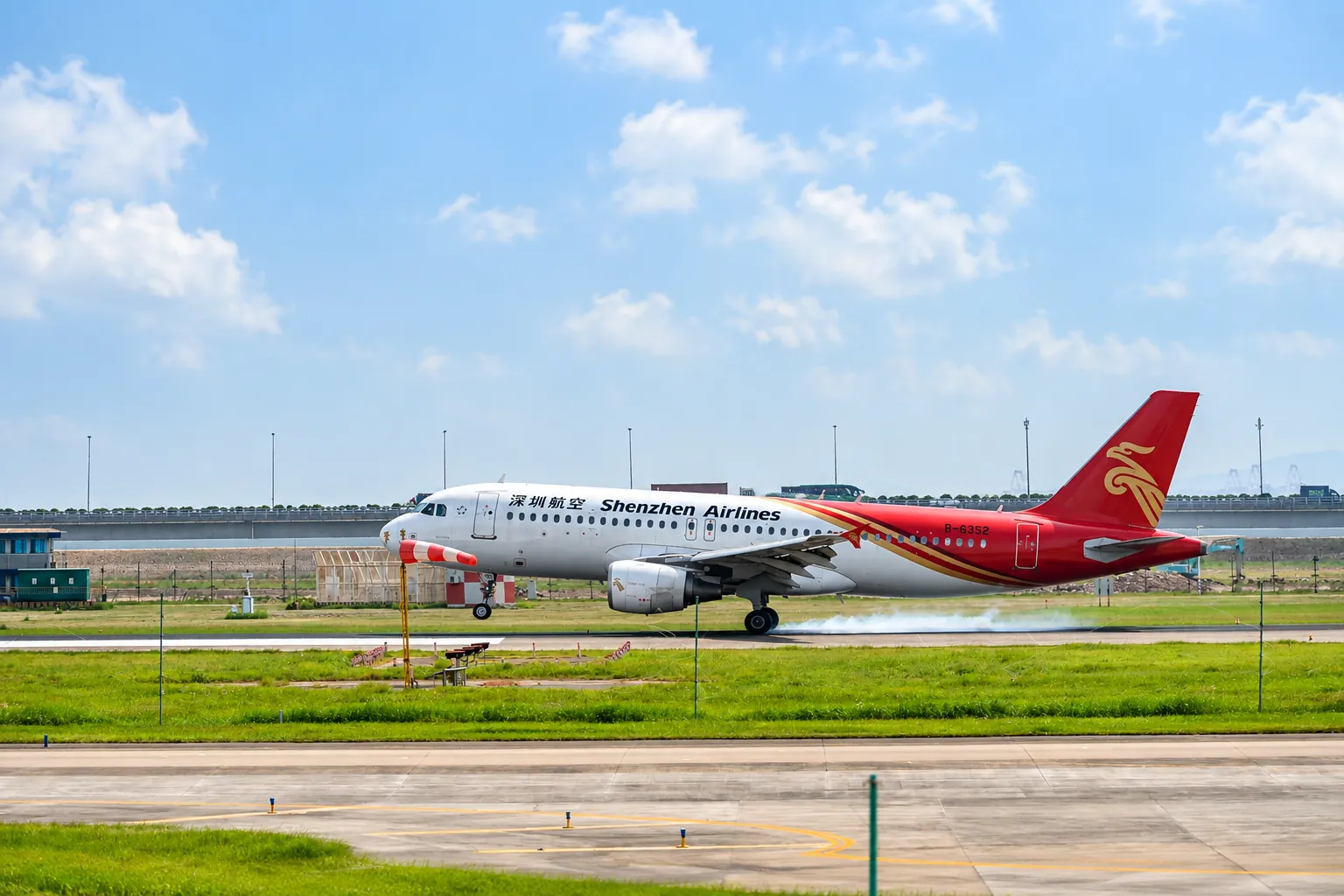 Shenzhen Airlines Aircraft on the Runway