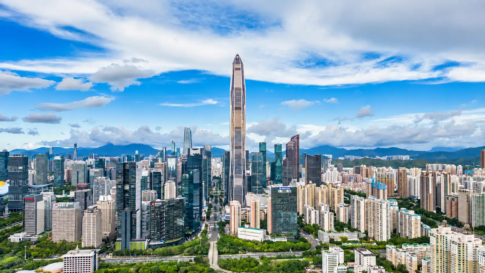 Shenzhen Futian Skyline with Ping An Finance Center