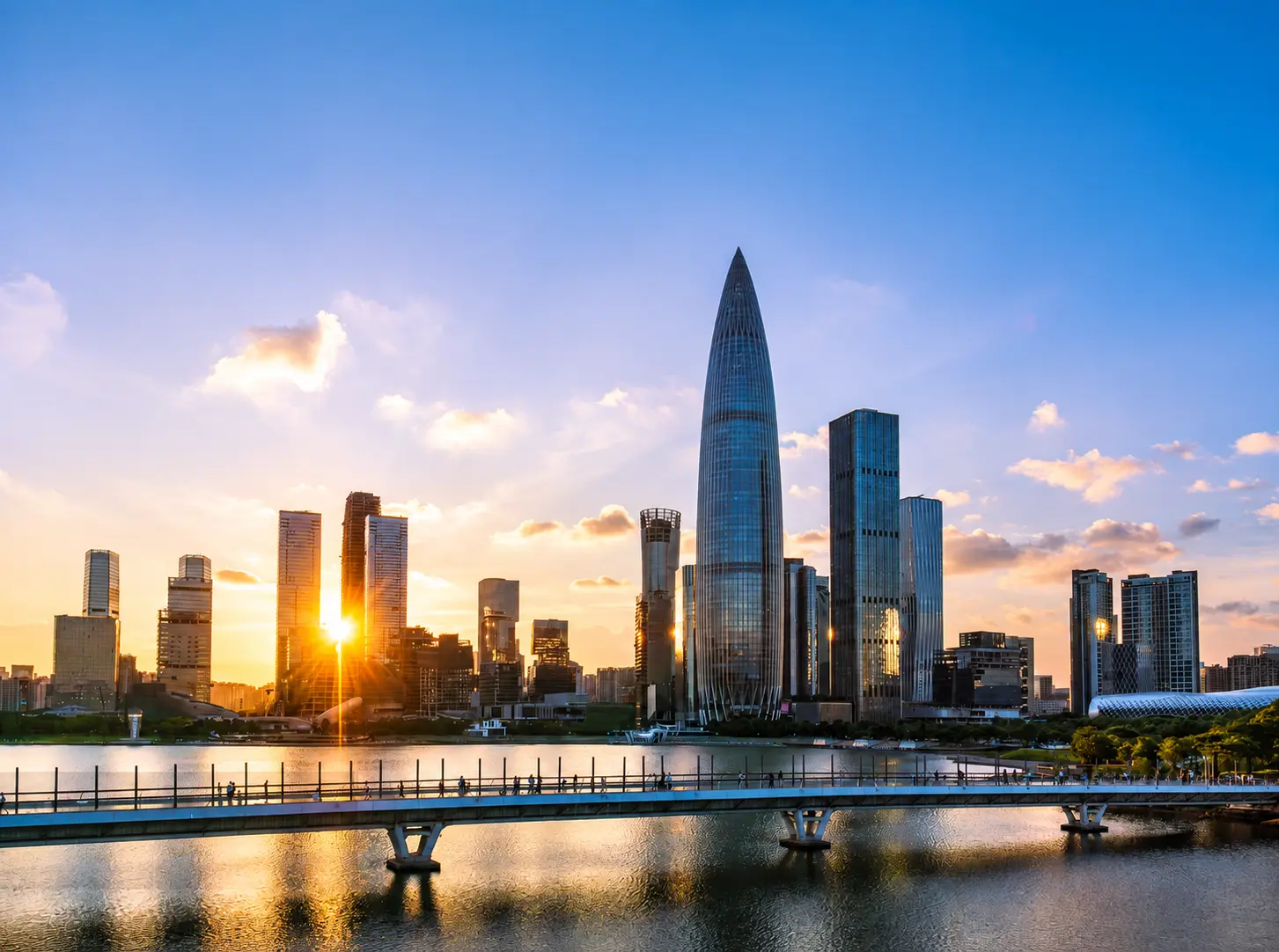 Shenzhen Skyline at Sunset