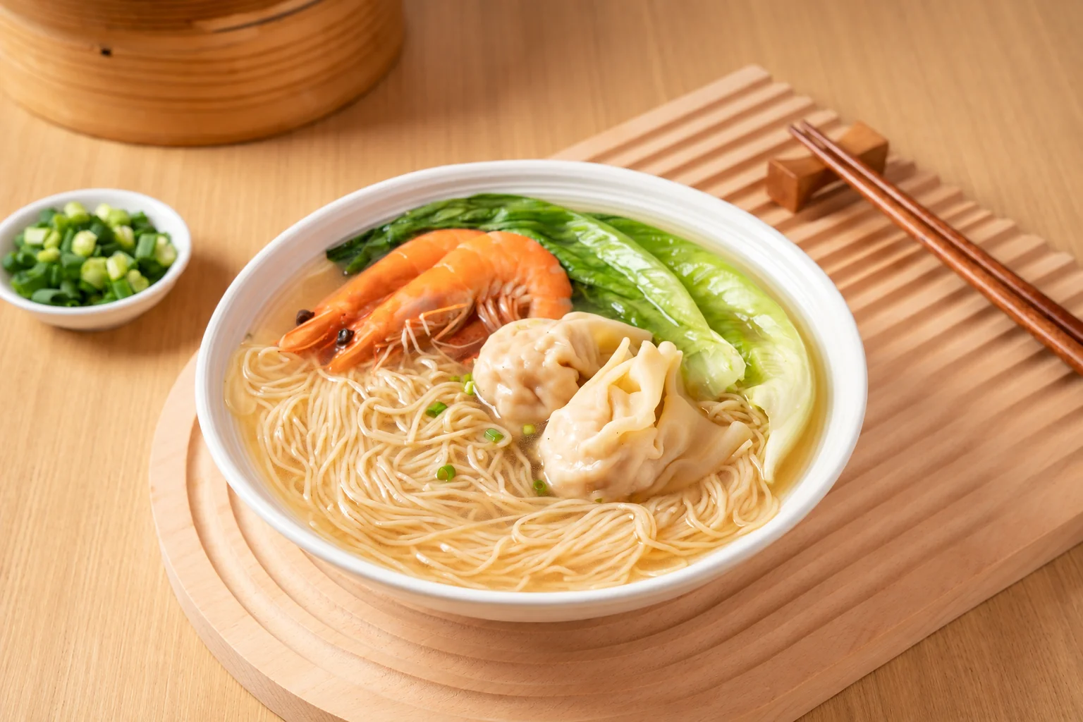 Shrimp Wonton Noodle Soup